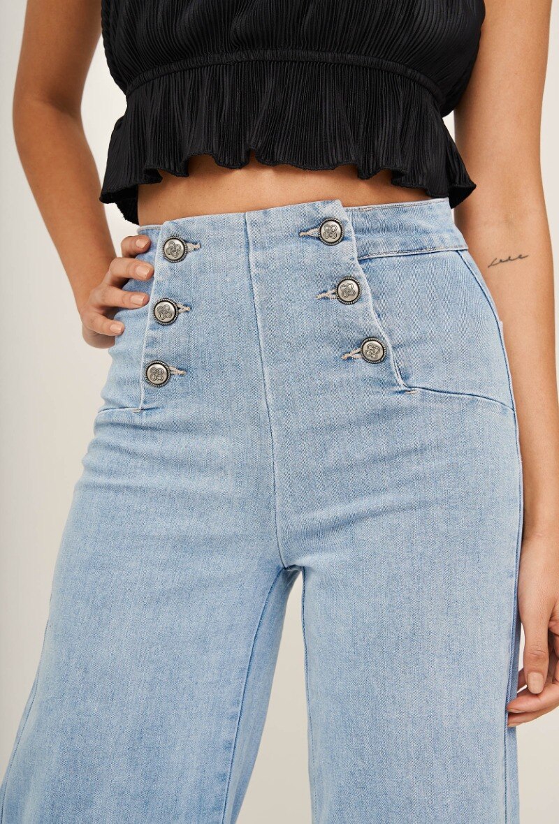 Weite Jeans - Hellblau 3 - Miniaturansicht