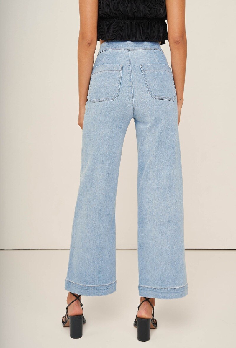 Weite Jeans - Hellblau - 4 - Großformat