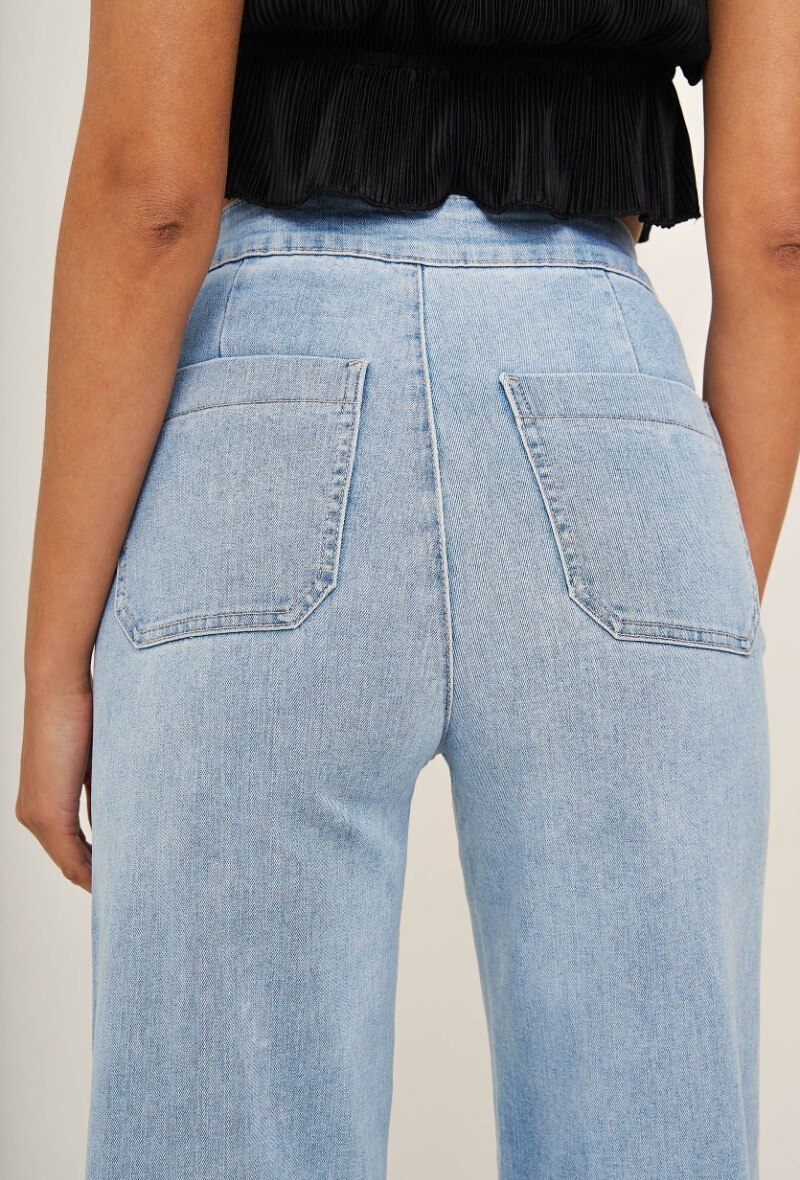 Weite Jeans - Hellblau - 5 - Großformat