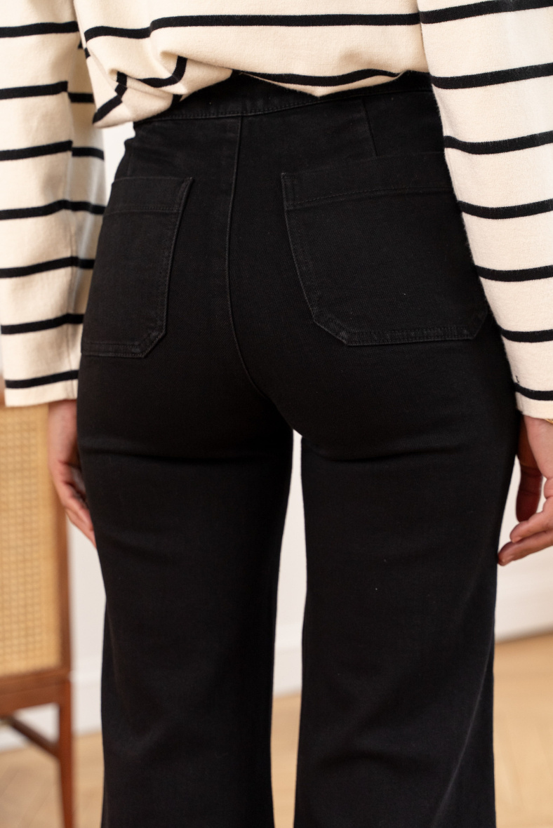 Weite Jeans - Schwarz - 4 - Großformat
