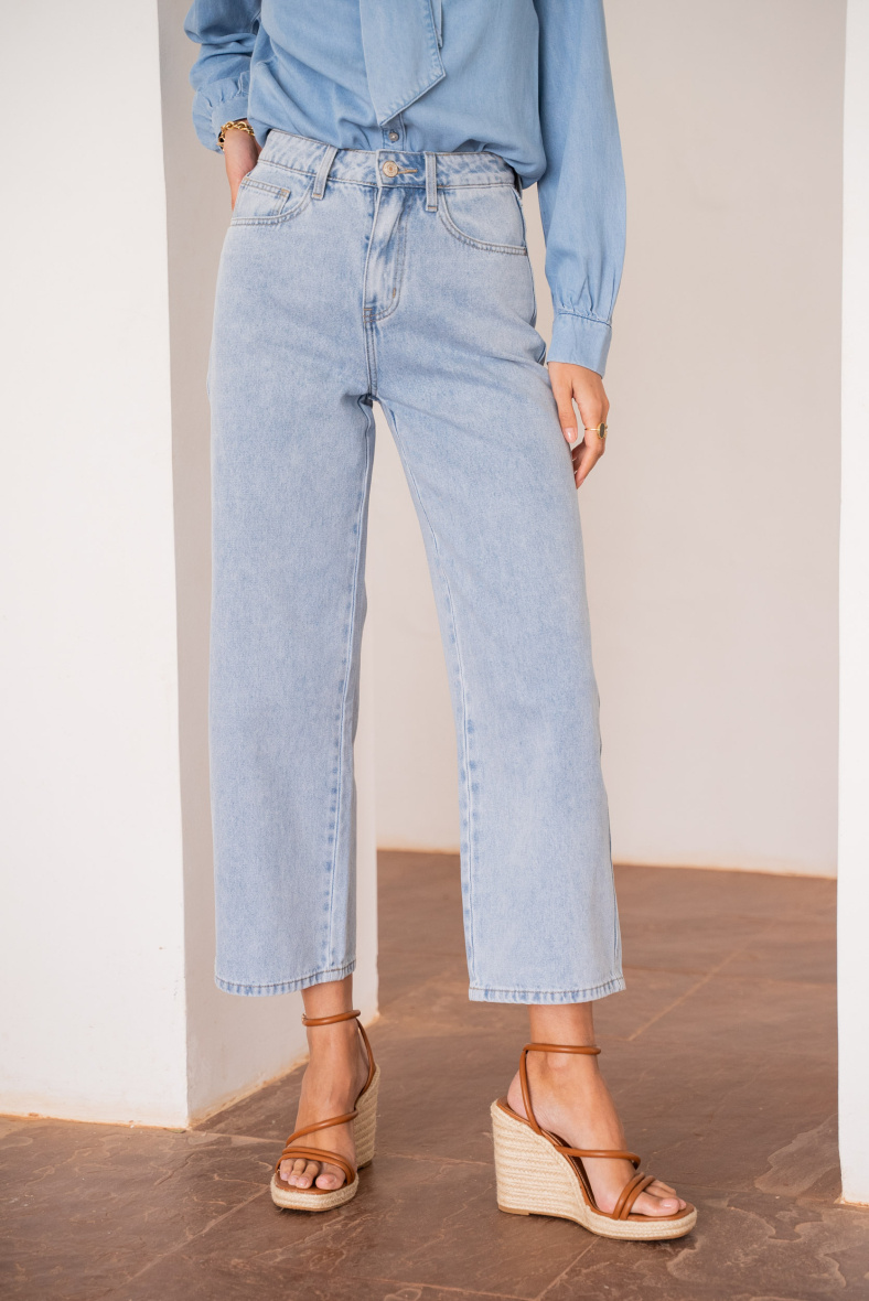 Taubenweite Jeans - Himmelblau - 3 - Großformat