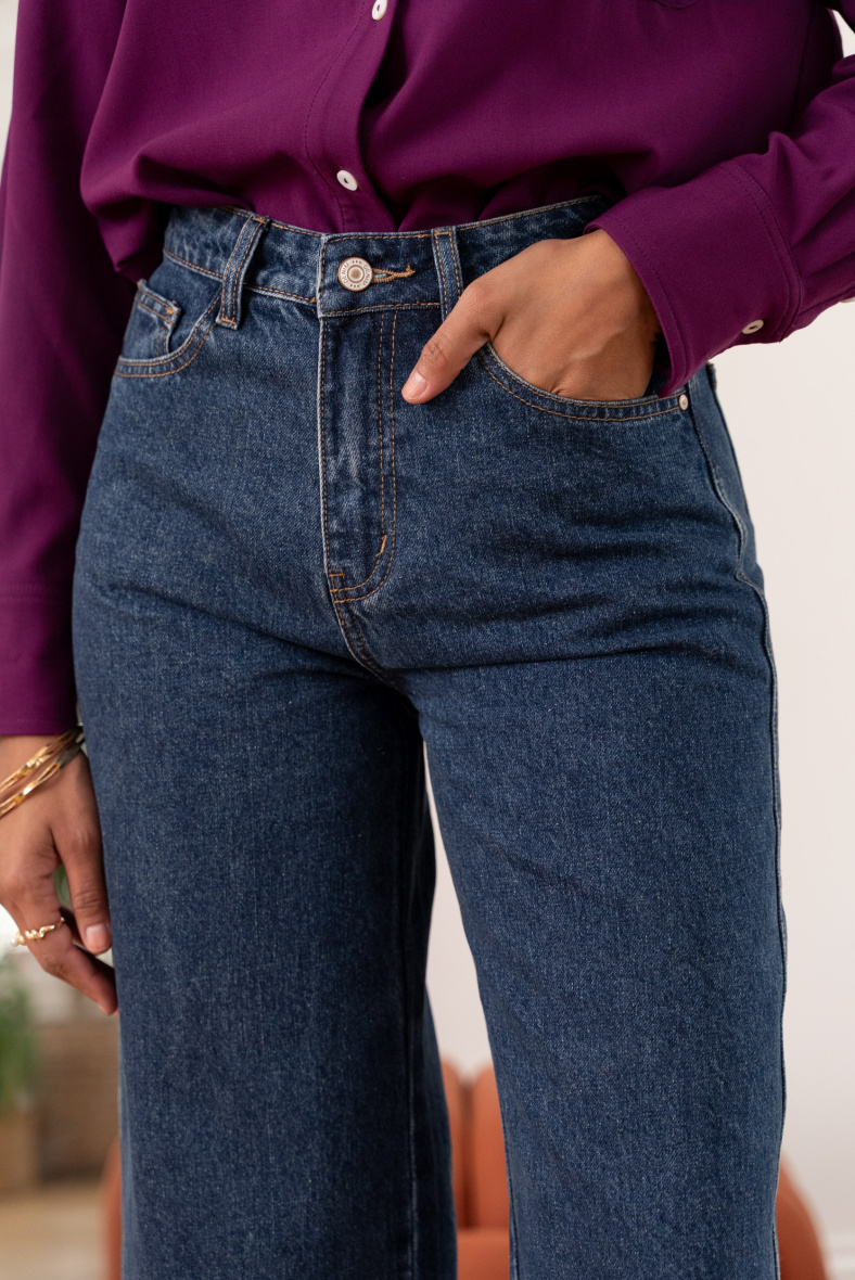 Taubenweite Jeans - Dunkelblau - 4 - Großformat