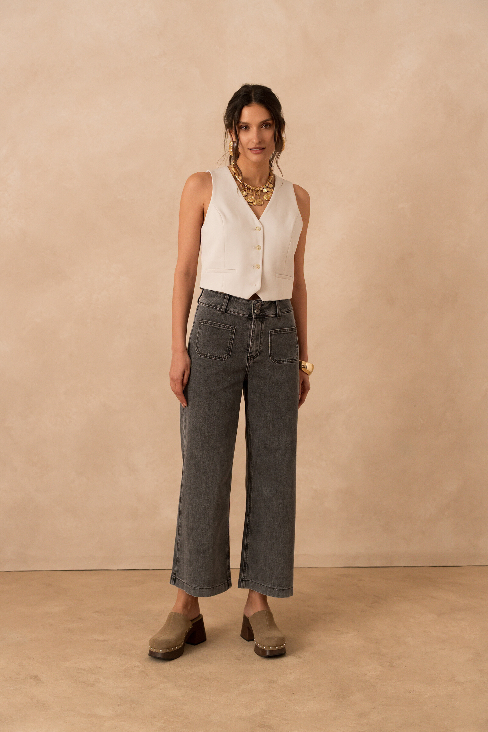Wholesaler ORAIJE PARIS - Violet wide jeans