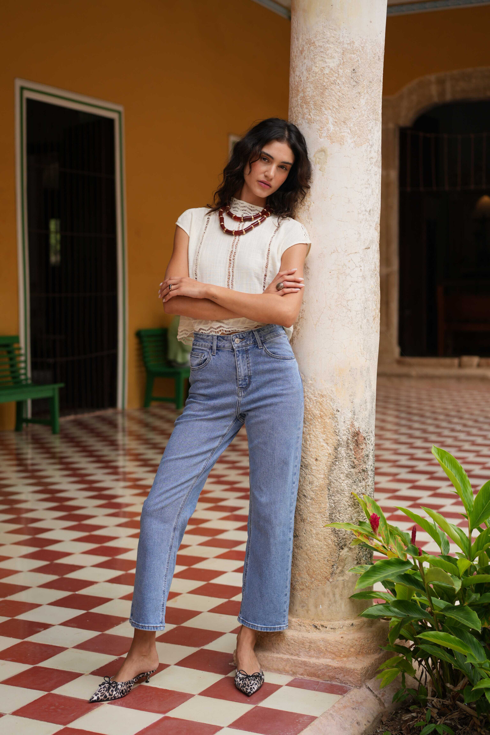Mayorista ORAIJE PARIS - Jeans Hightwaist tobillo recto