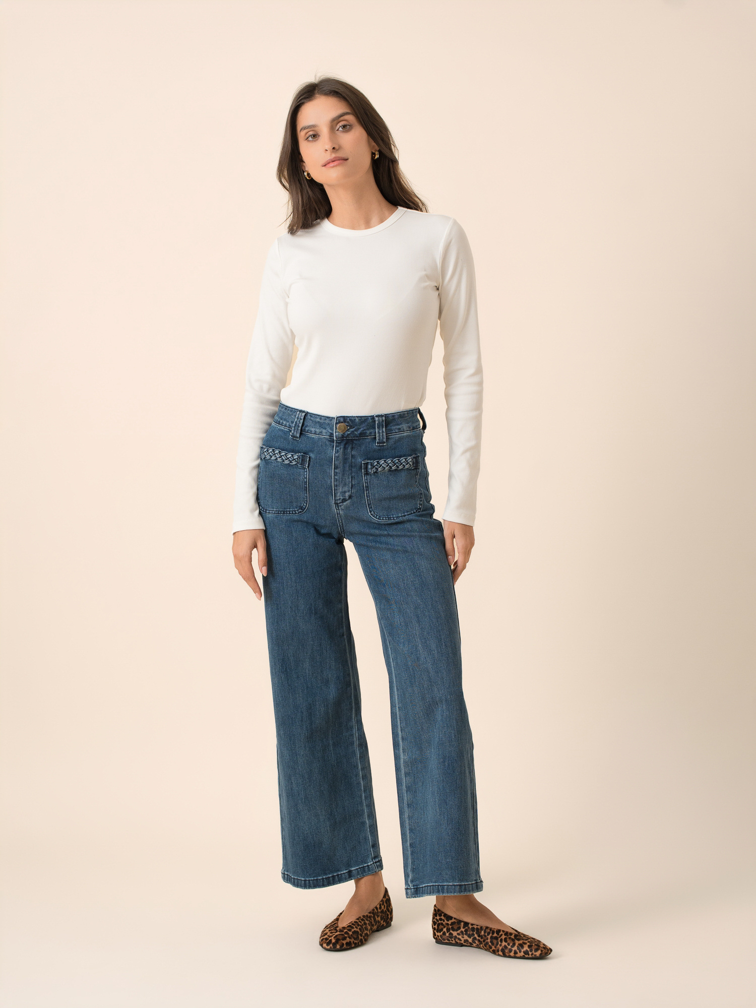 Mayorista ORAIJE PARIS - Jeans de pierna ancha Nolan
