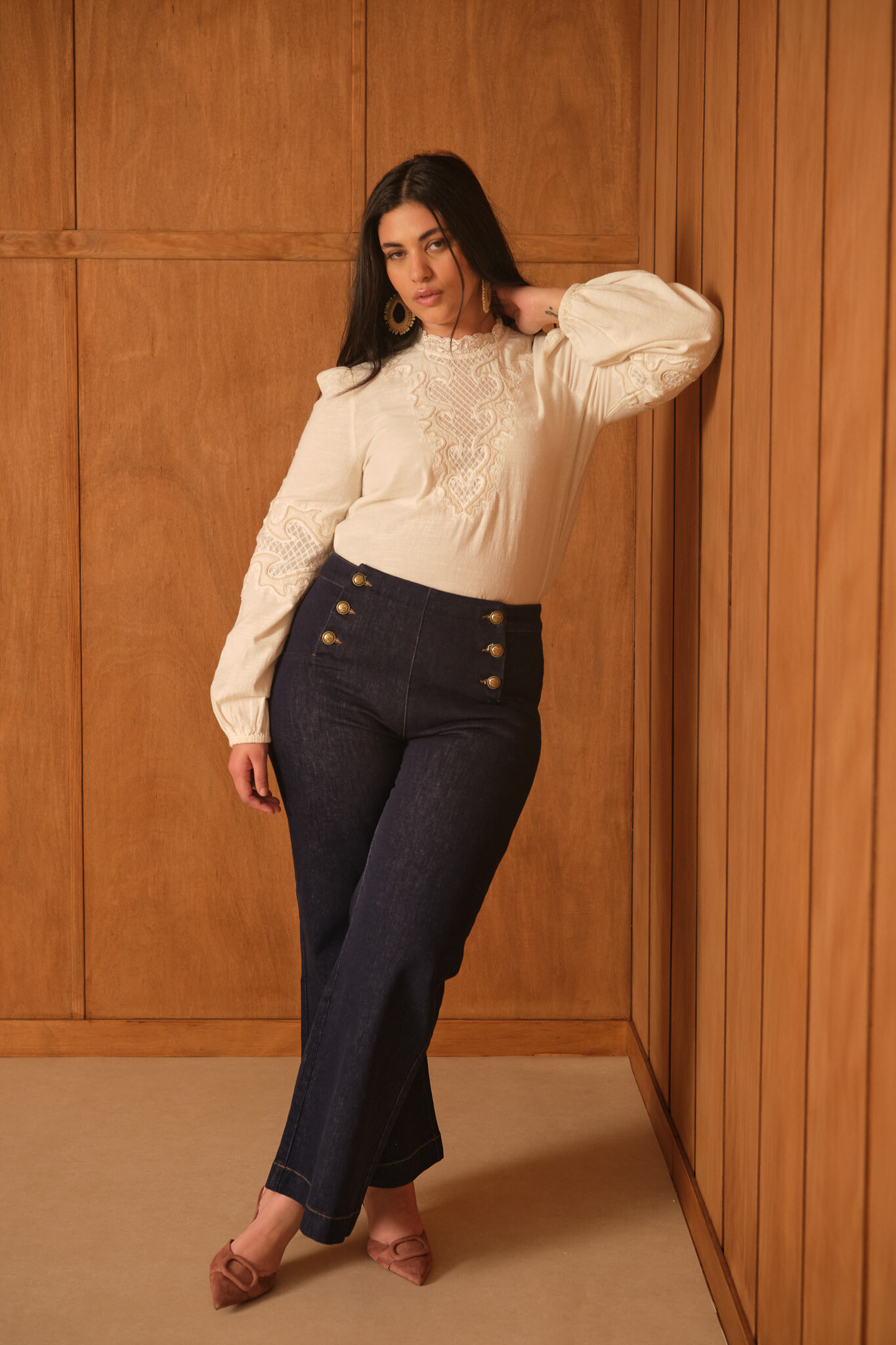 Grossiste ORAIJE PARIS - Jean wide Victorine - Grande taille