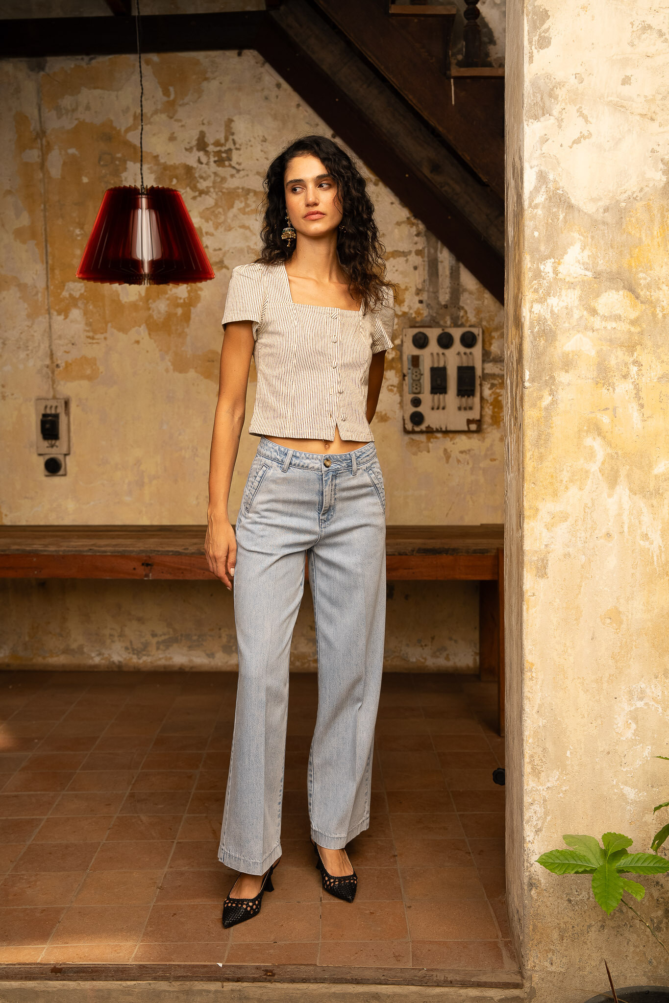 Grossiste ORAIJE PARIS - Jean fluide Eleonore wde full lenght