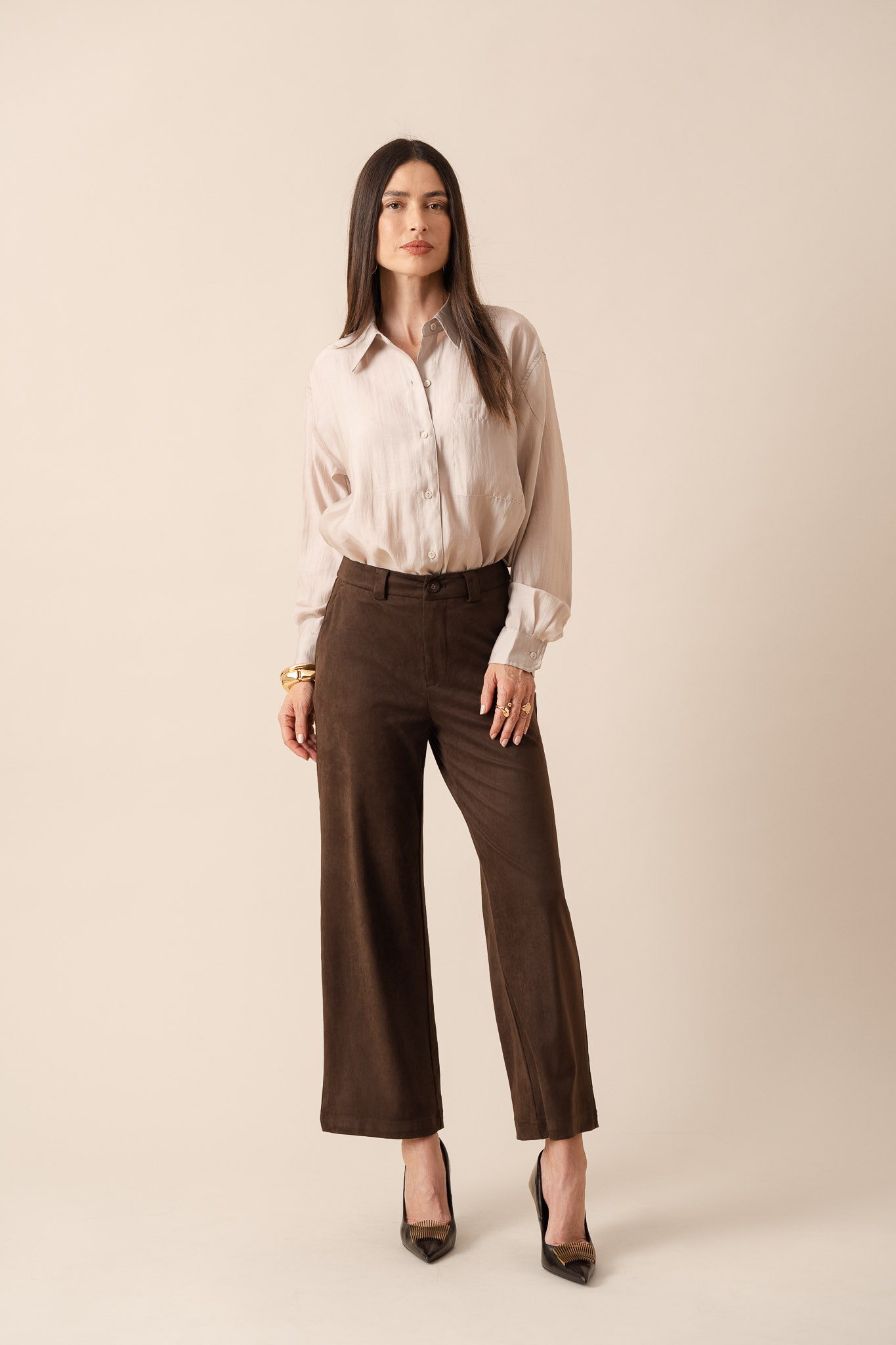 Grossiste ORAIJE PARIS - Pantalon en daim Alba