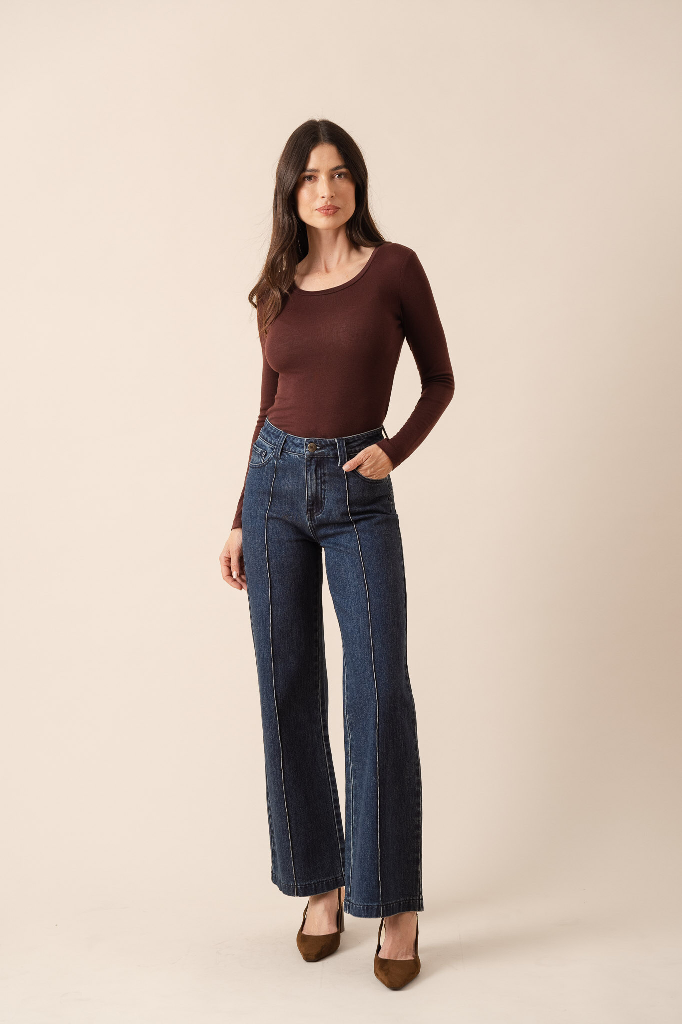 Wholesaler ORAIJE PARIS - Faustine wide flare jeans