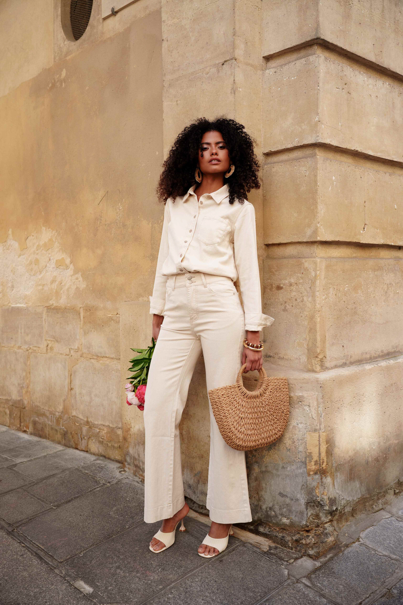Wholesaler ORAIJE PARIS - Jean large flare Eugenie