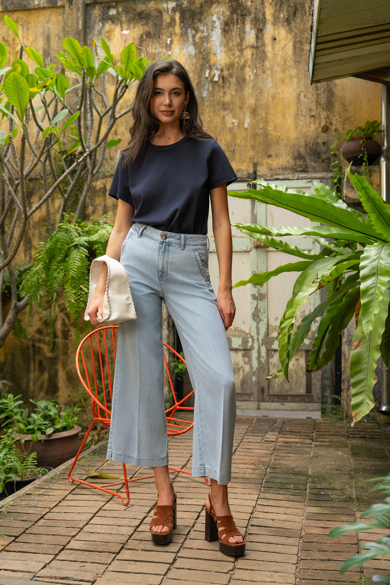 Grossiste ORAIJE PARIS - Jean fluide Eleonorette wde ankle
