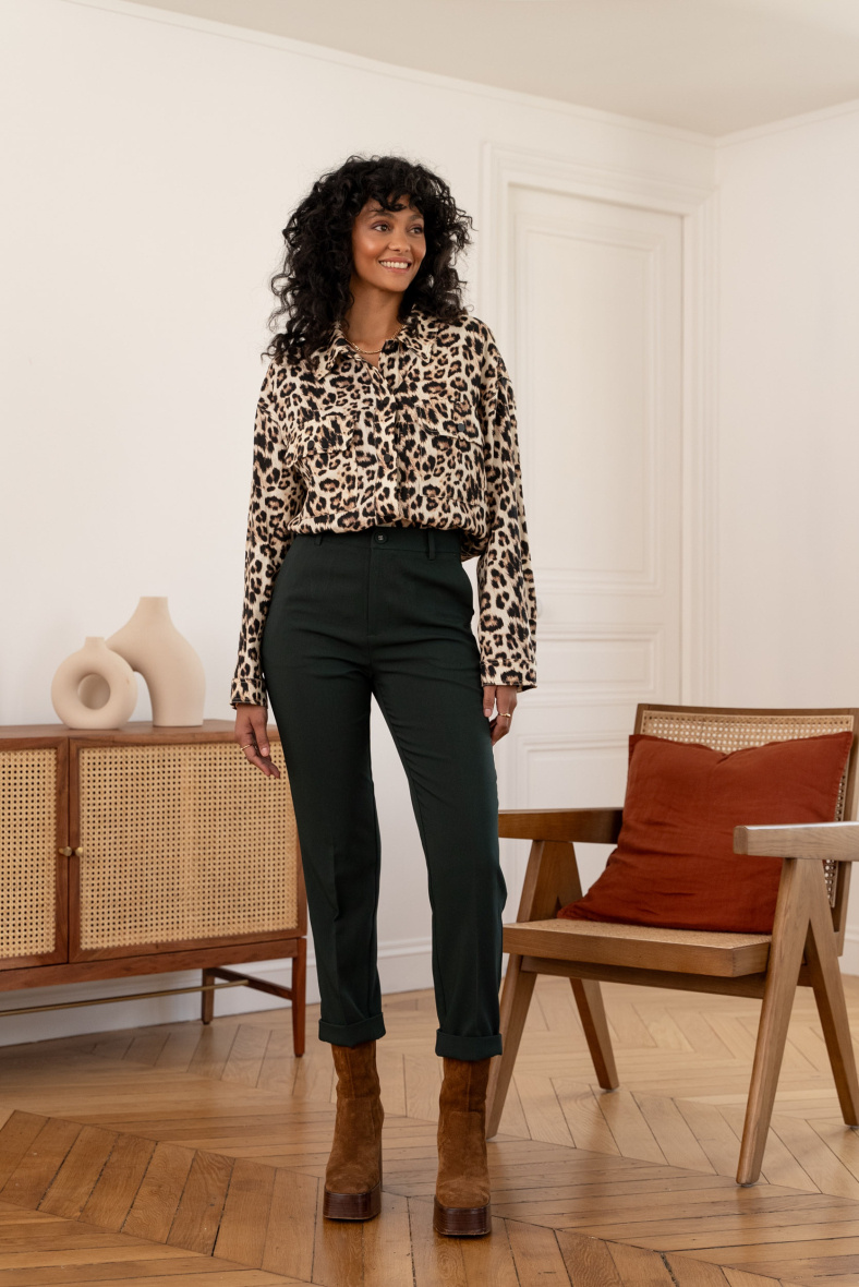 Grossiste ORAIJE PARIS - Pantalon cigarette taille moyenne