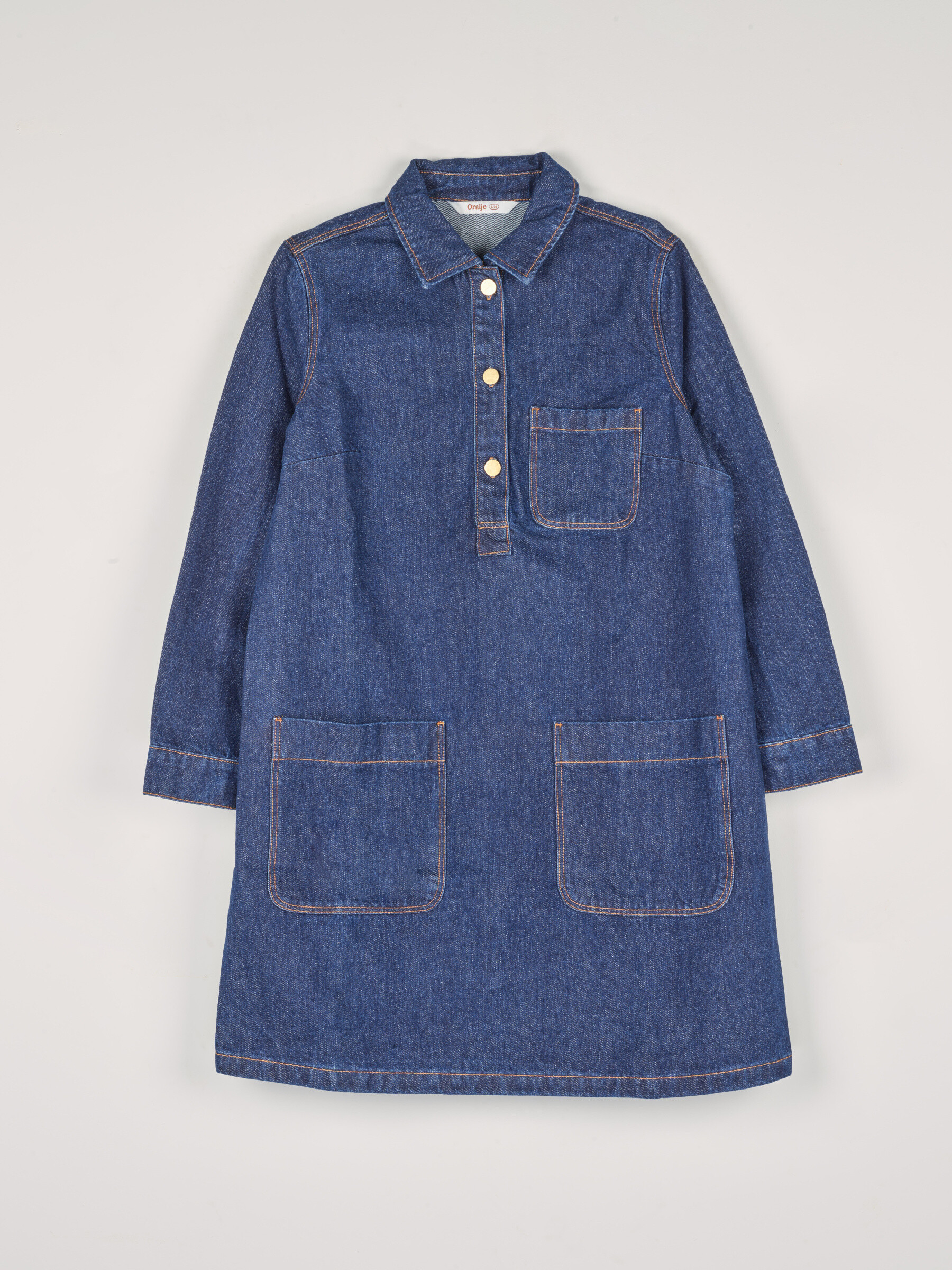Wholesaler ORAIJE PARIS - Rebecca's long-sleeved denim dress