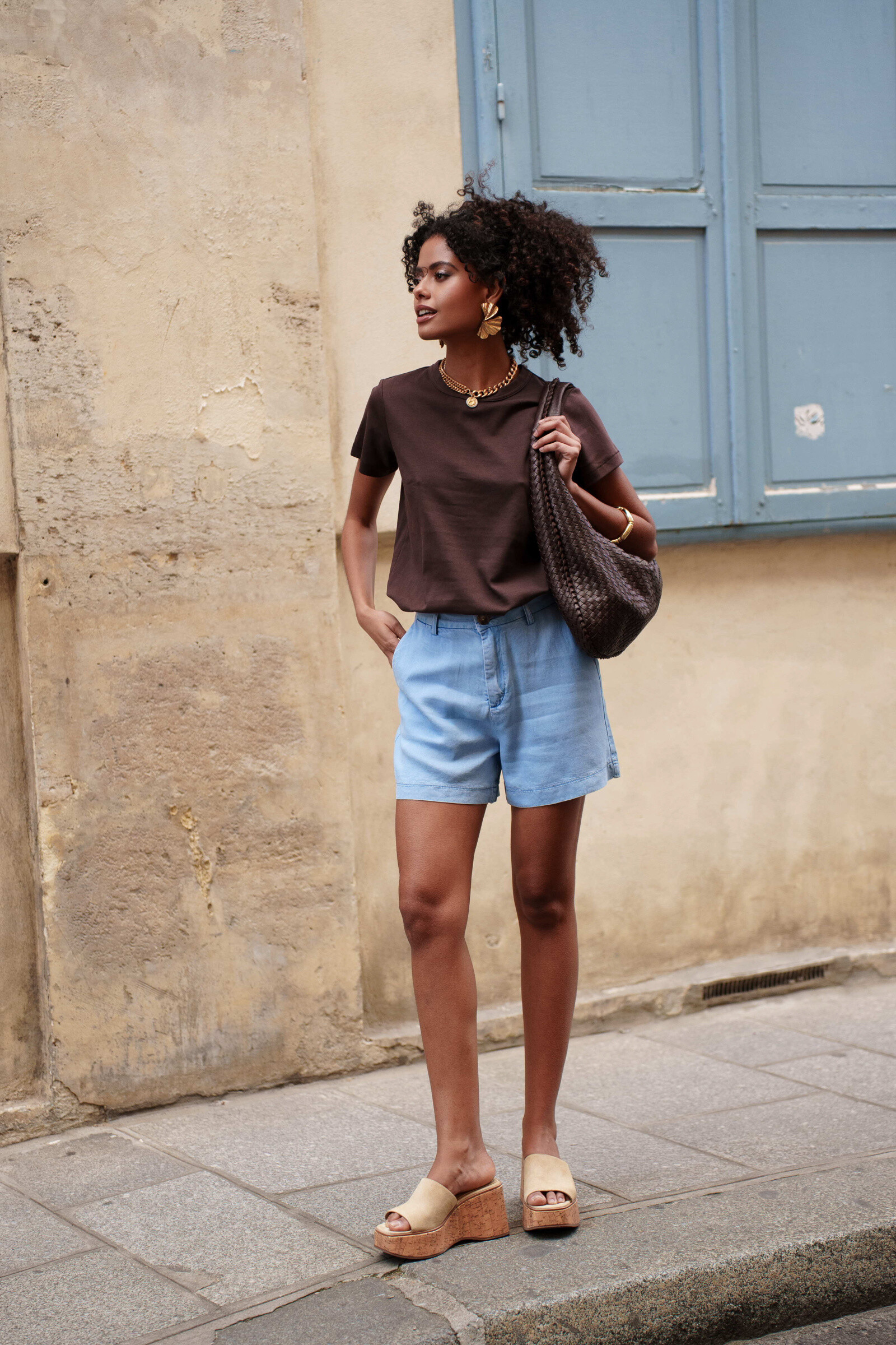 Wholesaler ORAIJE PARIS - Laure tencel shorts