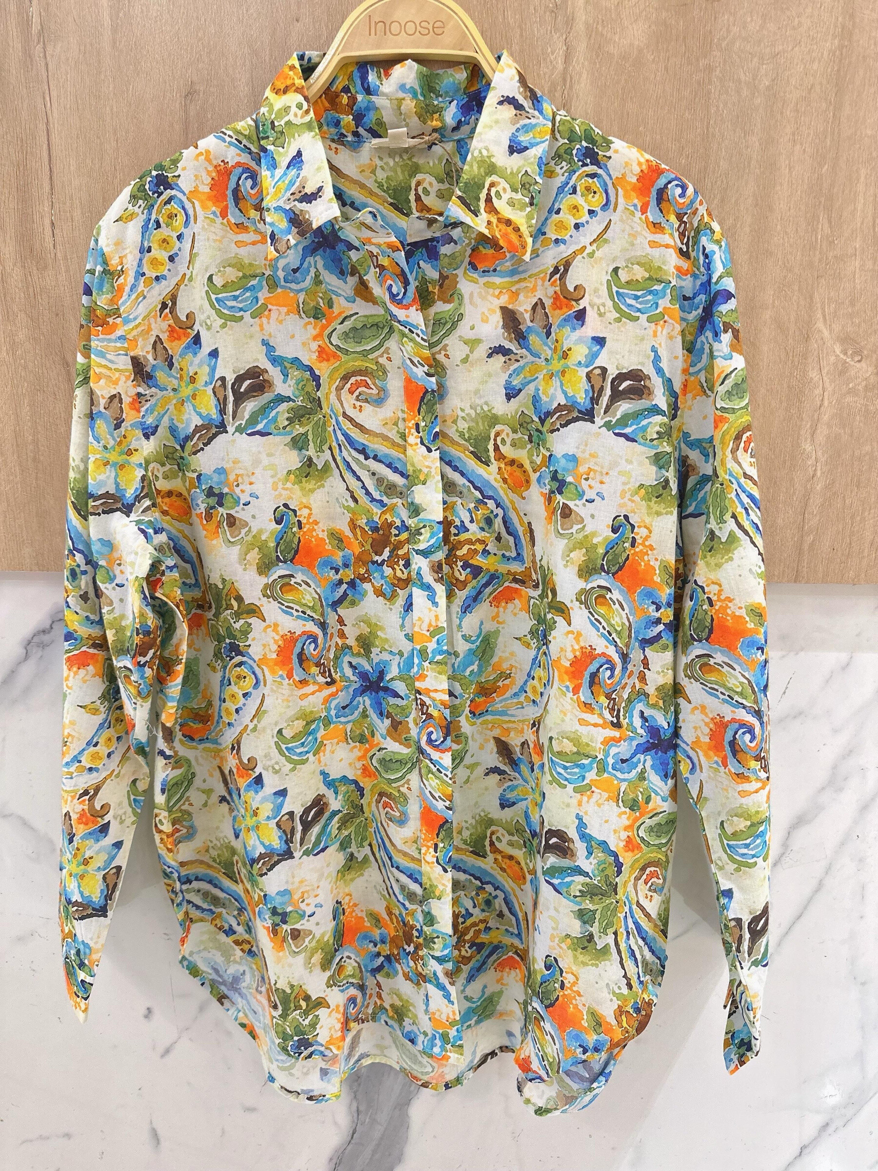 Wholesaler Orice - Indian printed cotton sleeve shirt