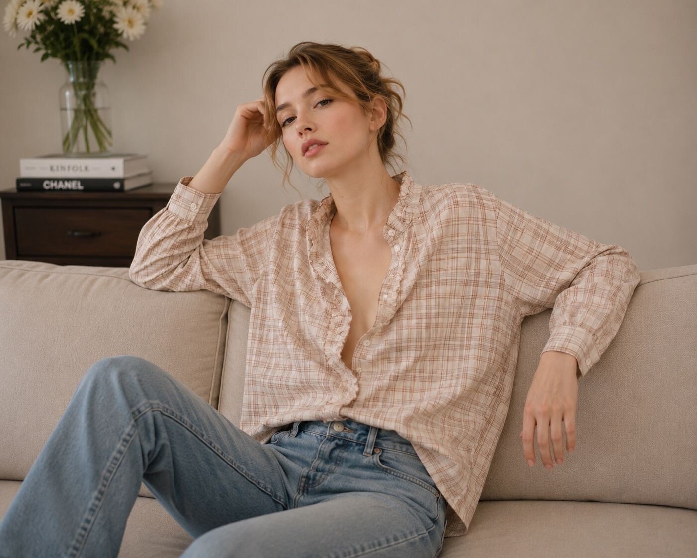 Wholesaler Orice - Ruffle collar shirt