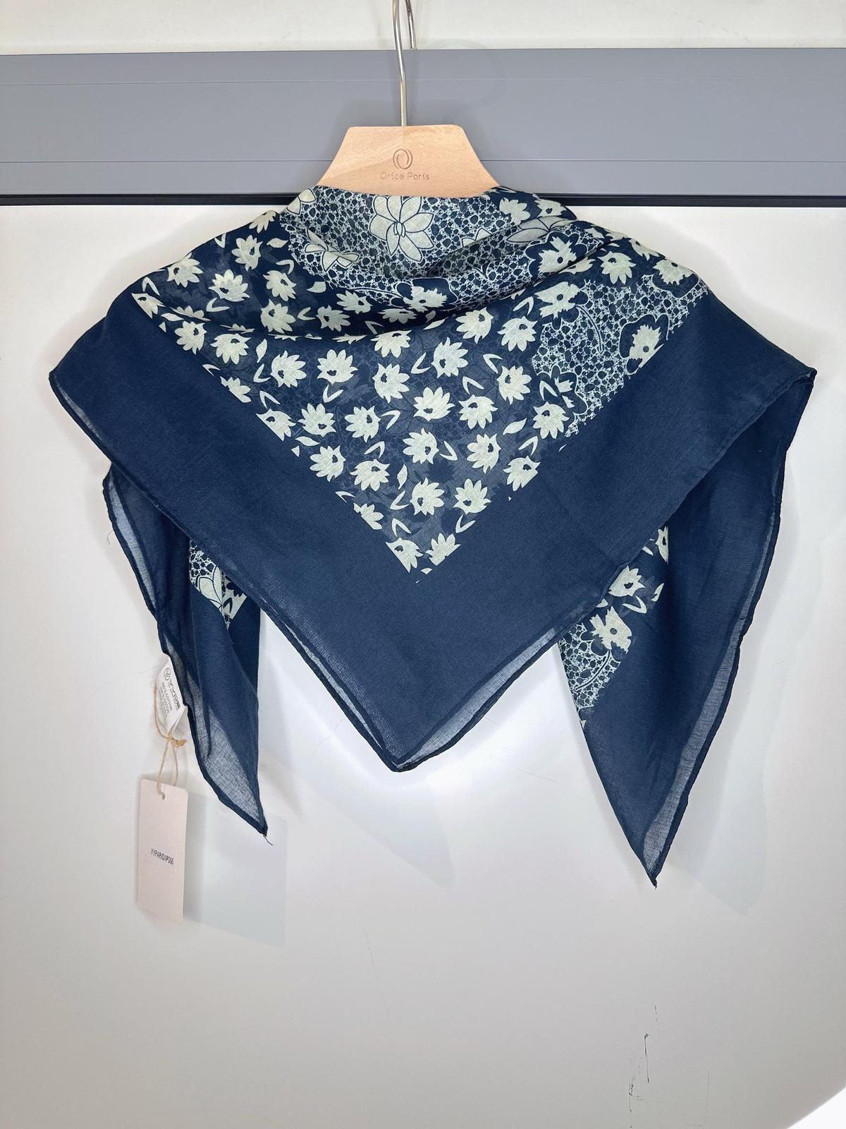 Grossista Orice - Sciarpa/sciarpa di cotone con motivi da 70*70 cm (5 cm di differenza)