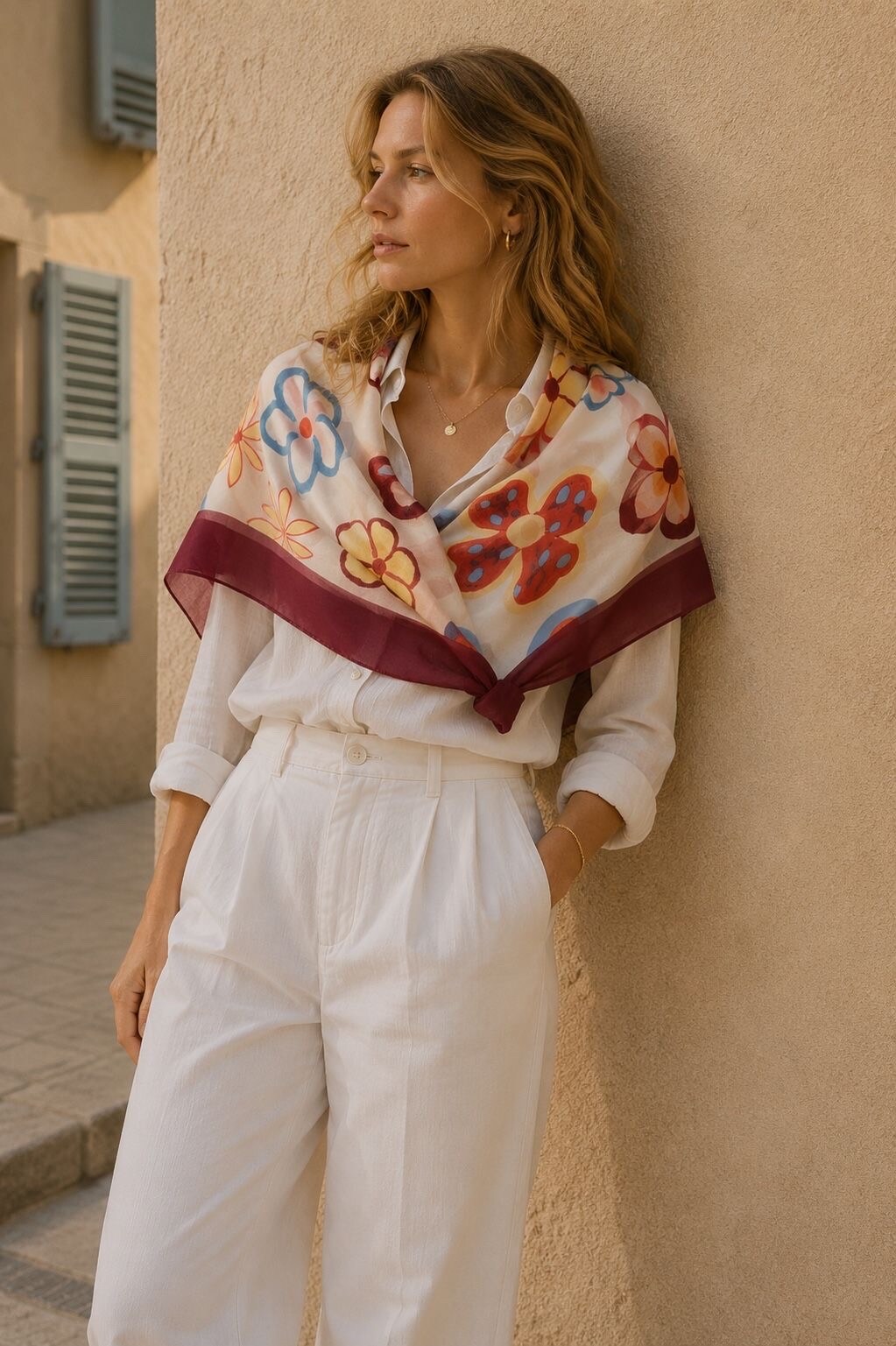 Mayorista Orice - Bufanda/pañuelo de algodón con estampado