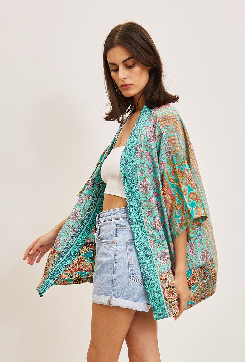 Großhändler Orice - Kimono Round 3/4 Patchwork *Farben zufällig verteilt