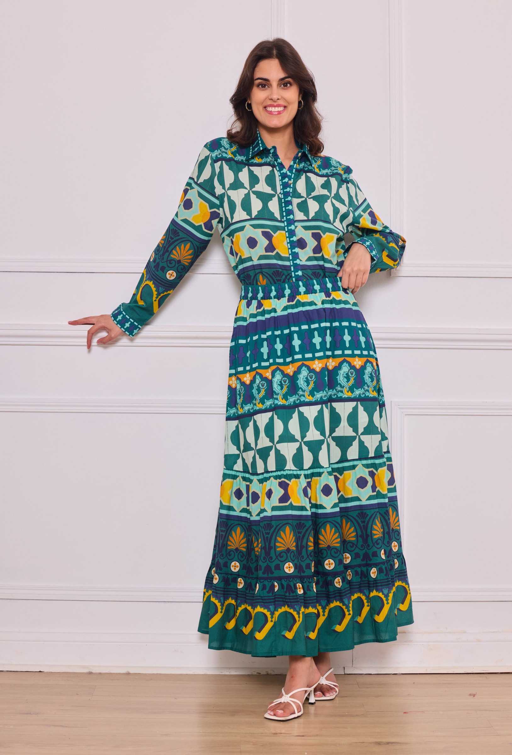 Wholesaler Orice - Cotton long bohemian skirts
