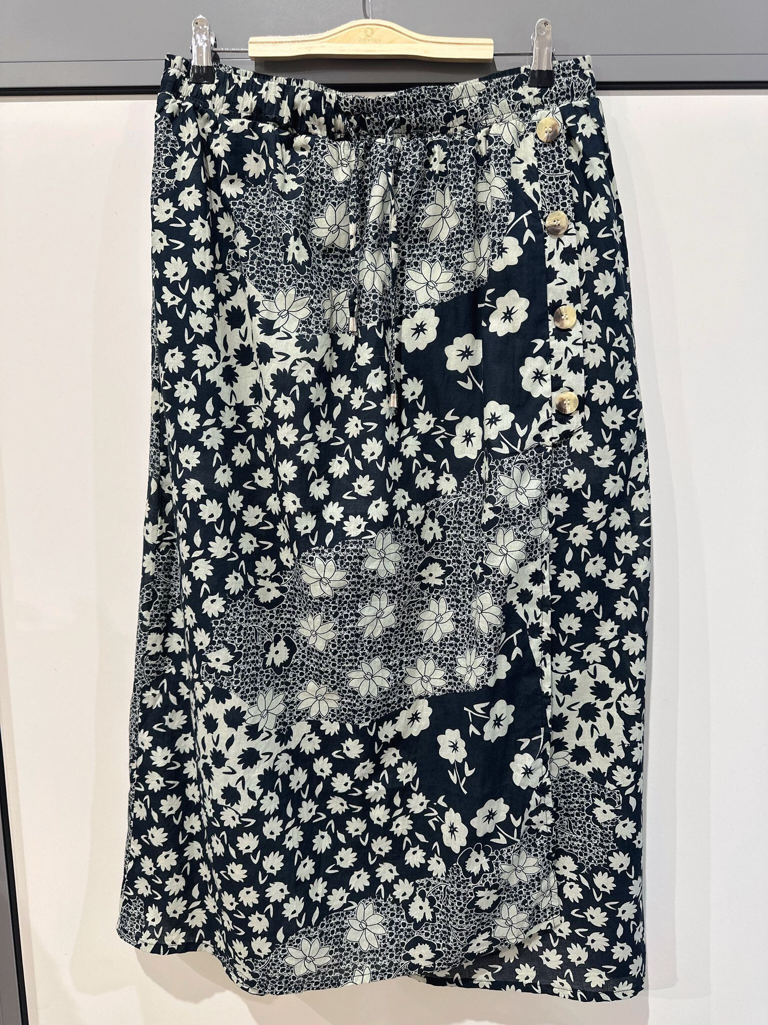 Großhändler Orice - Langer Baumwollrock mit Druck