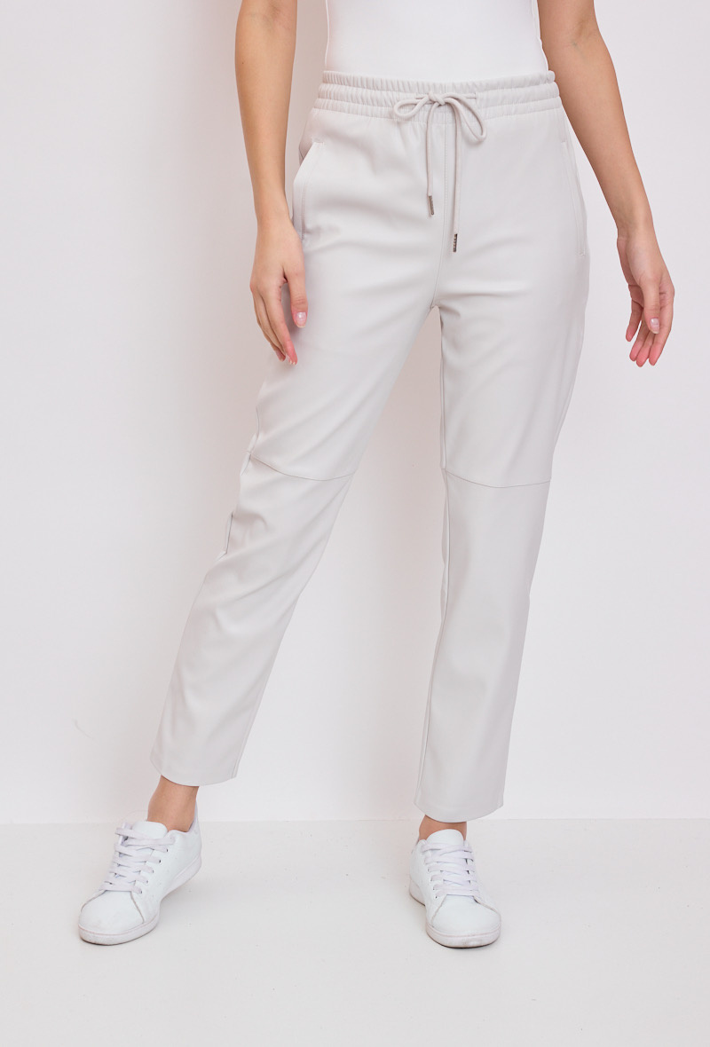 Grossiste Orice - Pantalon en similicuir gris clair