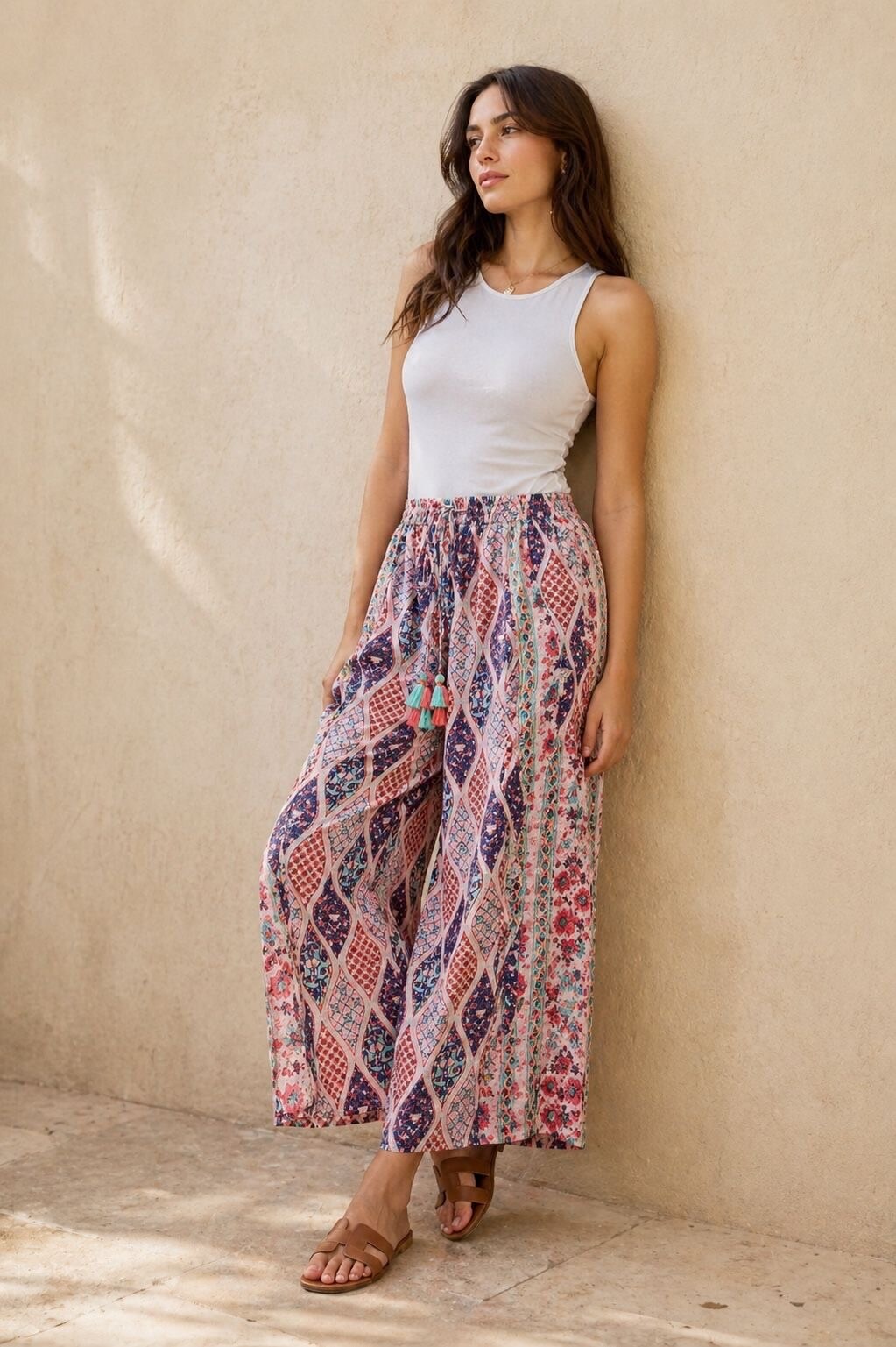 Wholesaler Orice - Flowy silk trousers