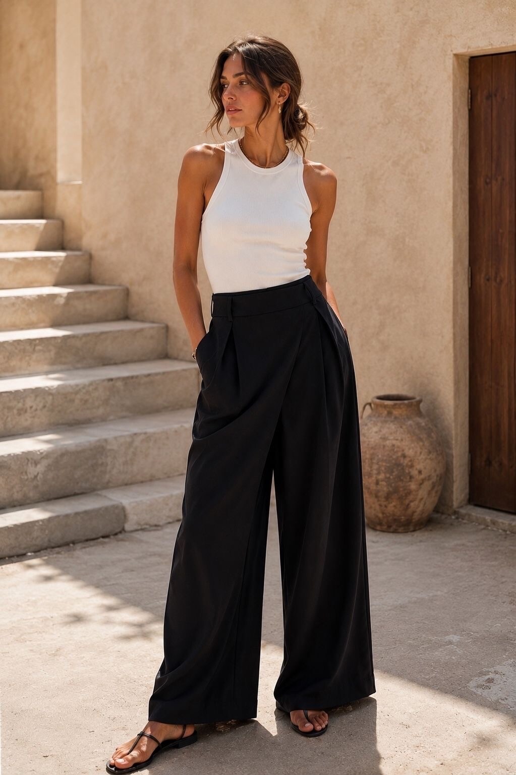 Grossiste Orice - Pantalon portefeuille en coton