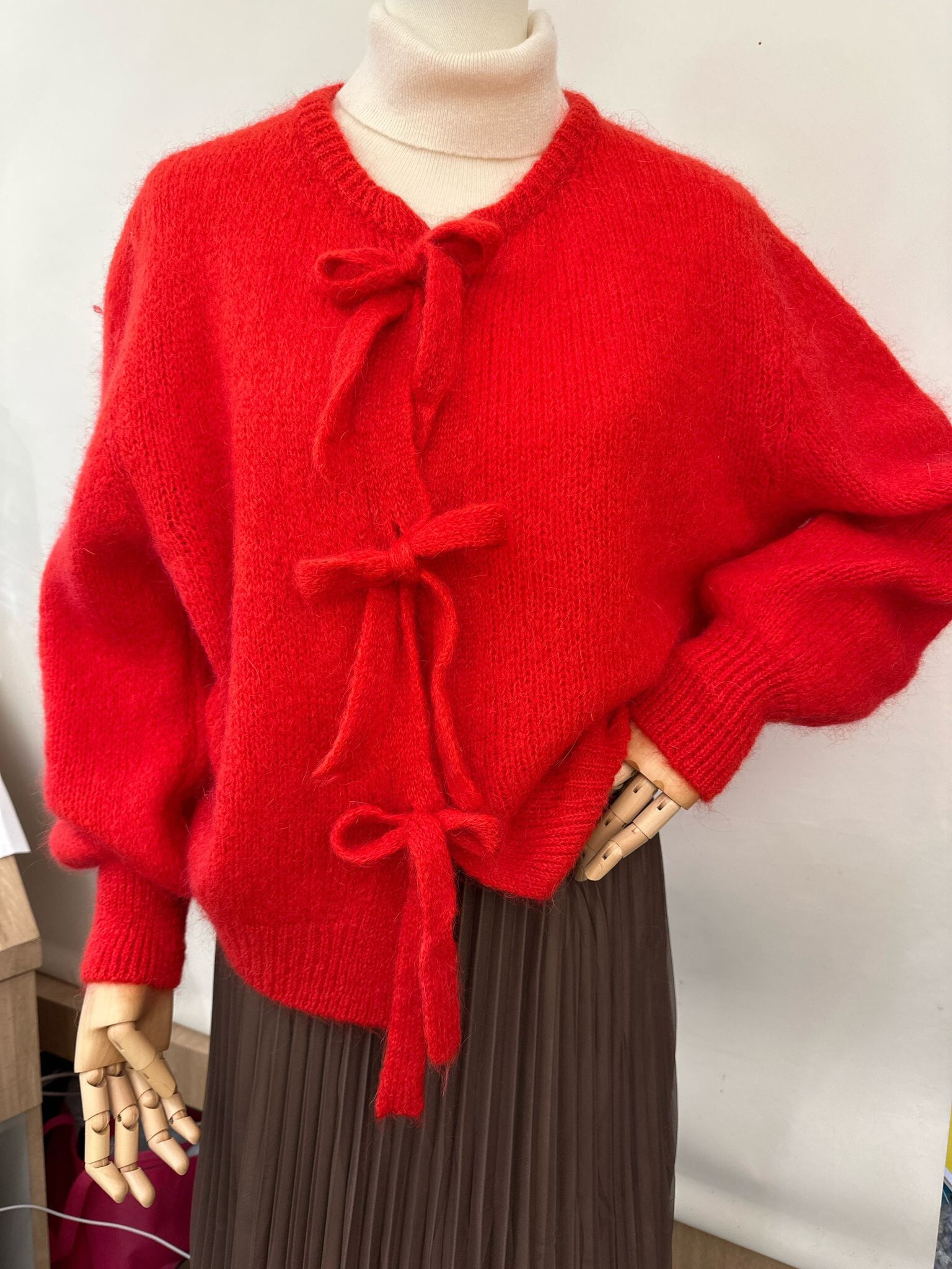 Großhändler Orice - Strickjacke aus Mohairwolle