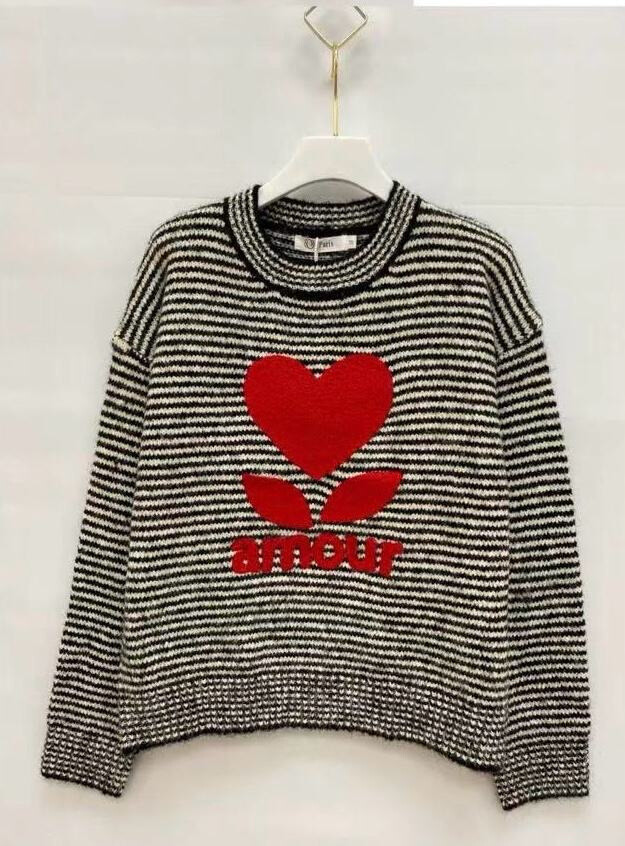 Wholesaler Orice - Round-neck striped knit sweater