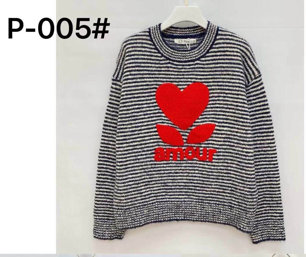 Wholesaler Orice - Round-neck striped knit sweater