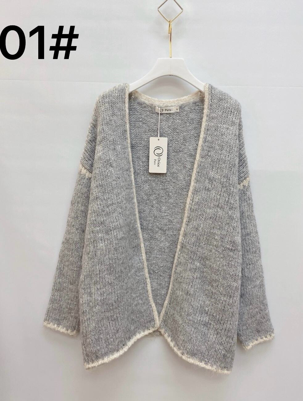 Wholesaler Orice - Long-sleeved knitted vest