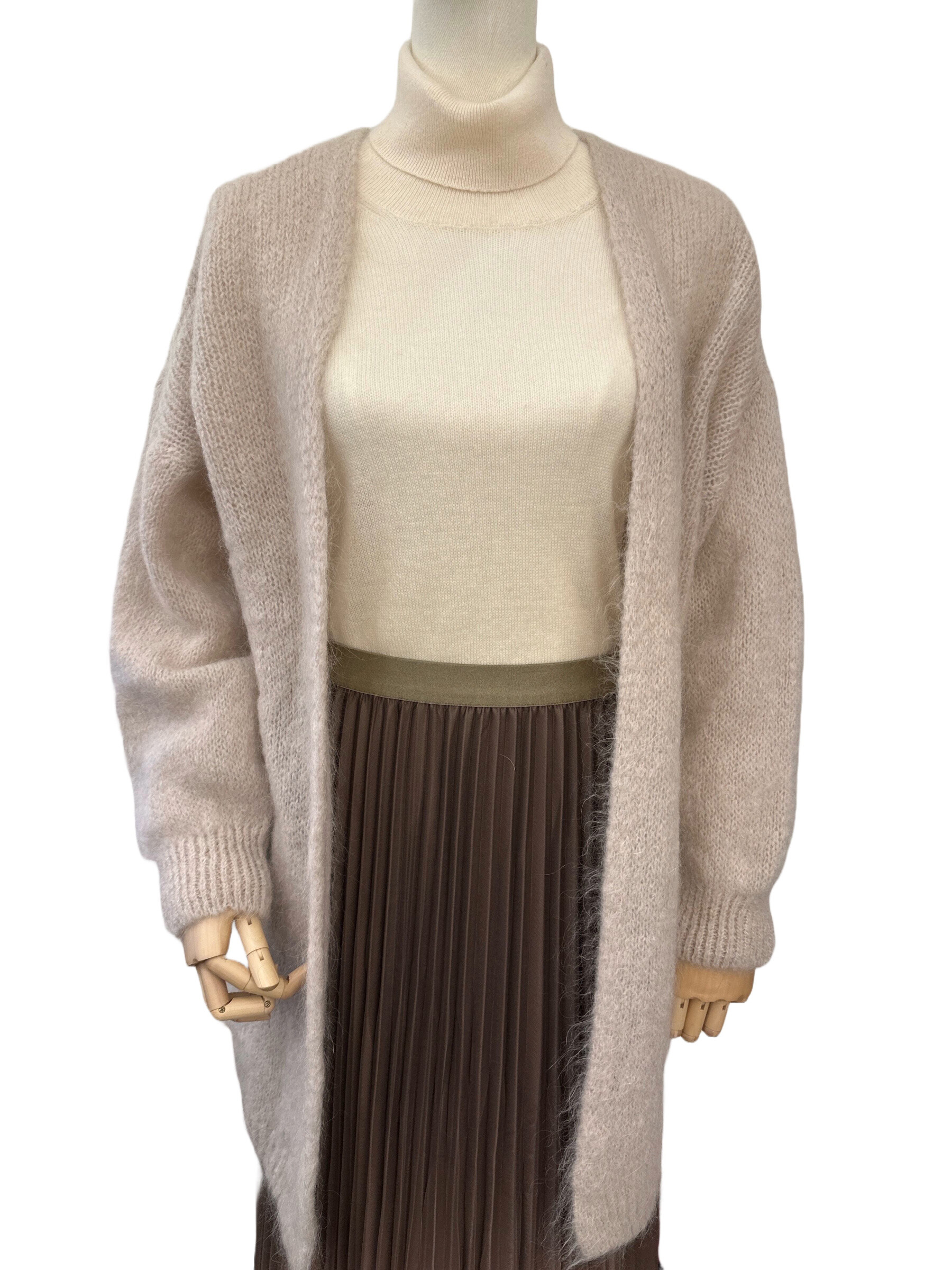 Wholesaler Orice - Mid-length knitted cardigan sweater