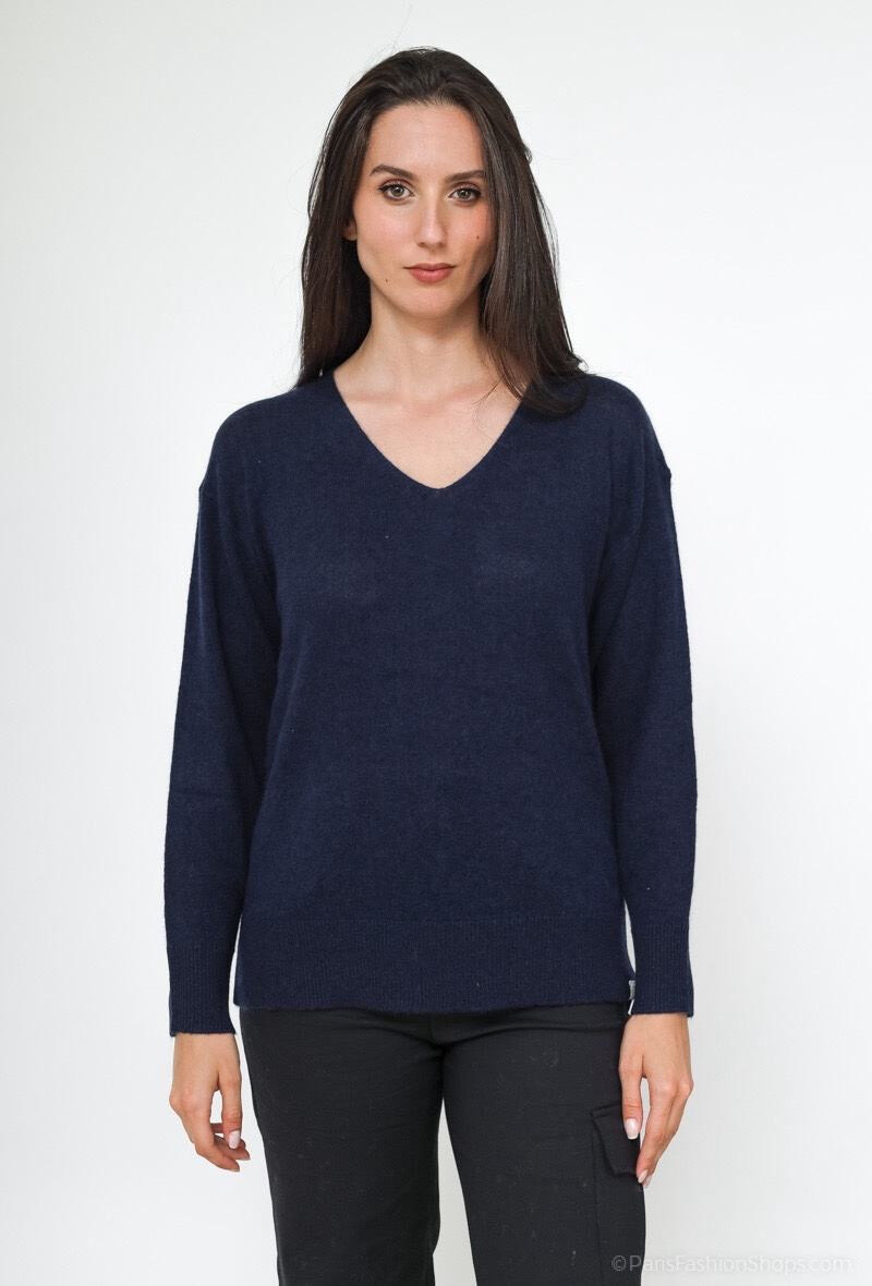 Wholesaler Orice - Cashmere knit V-neck sweater