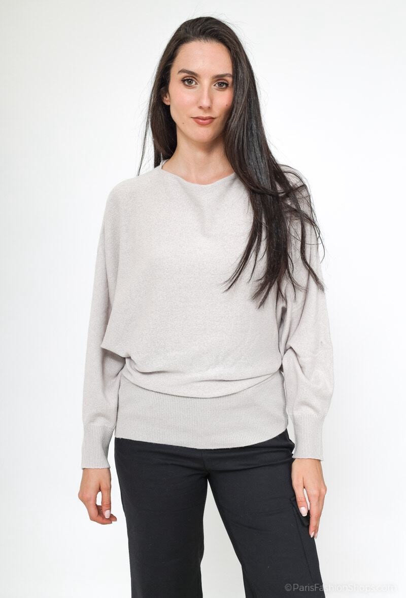 Wholesaler Orice - Cashmere knit boat neck sweater