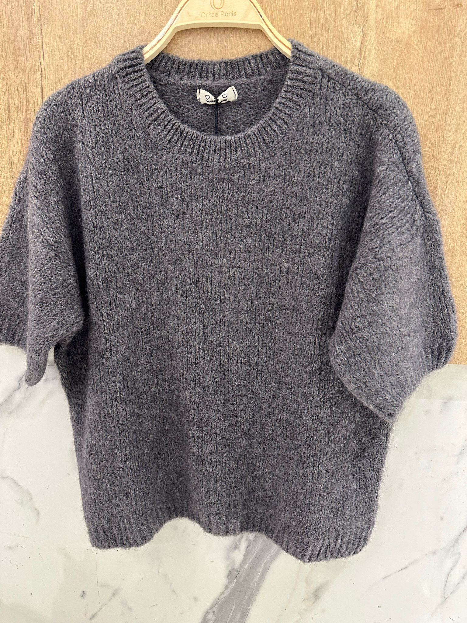 Wholesaler Orice - Short-sleeved knit sweater