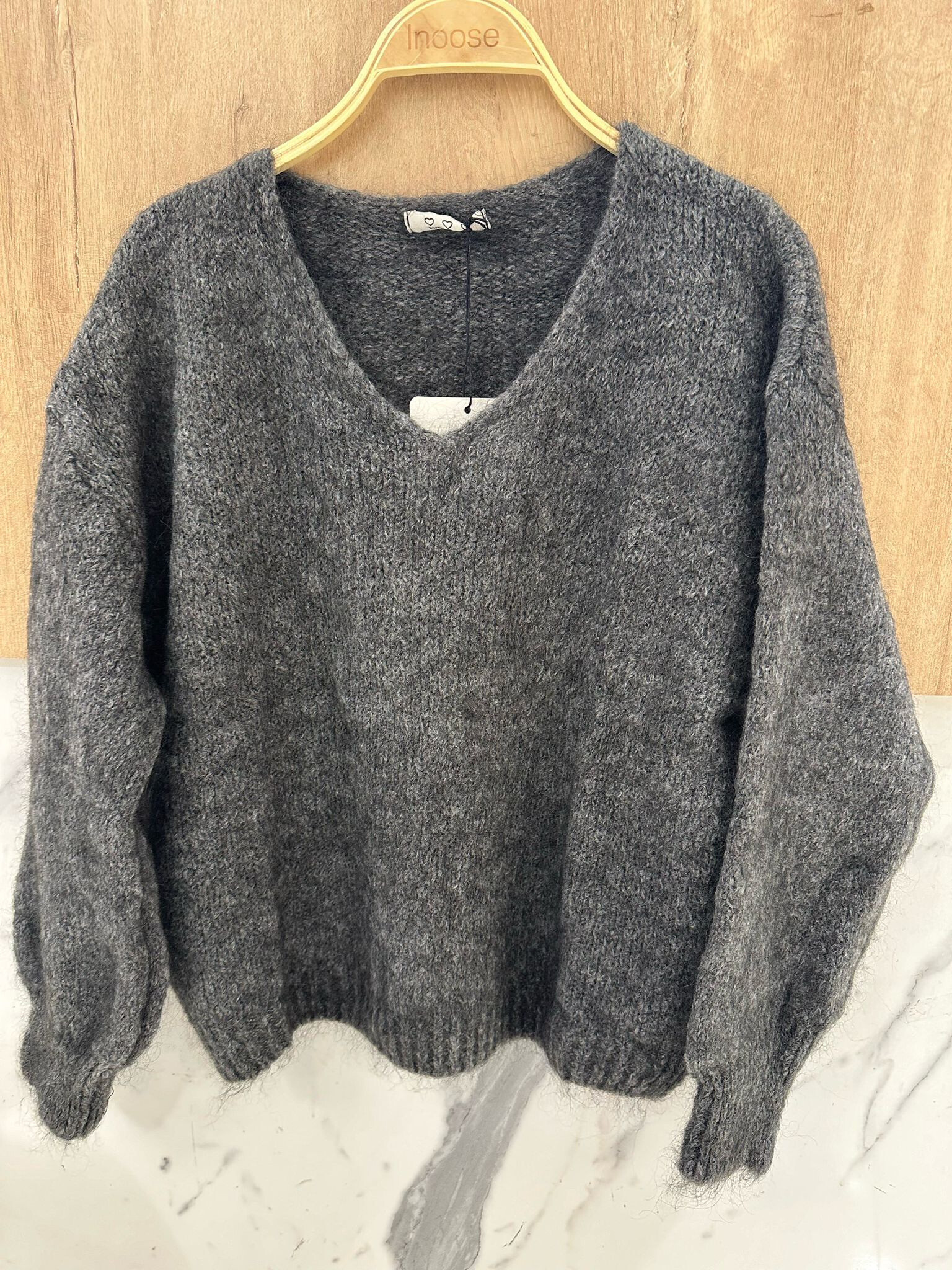 Wholesaler Orice - Cashmere knit V-neck sweater