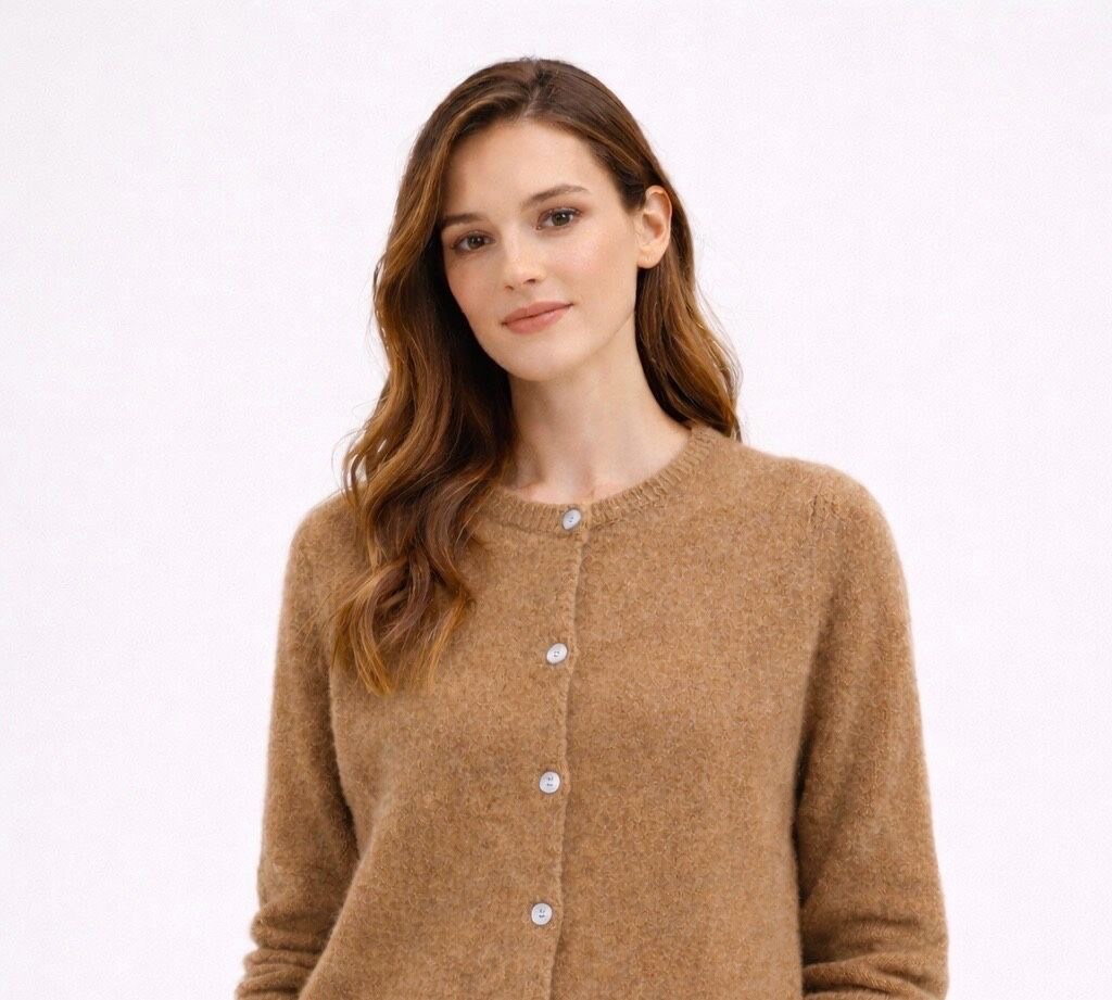 Wholesaler Orice - Long-sleeve mohair knit cardigan