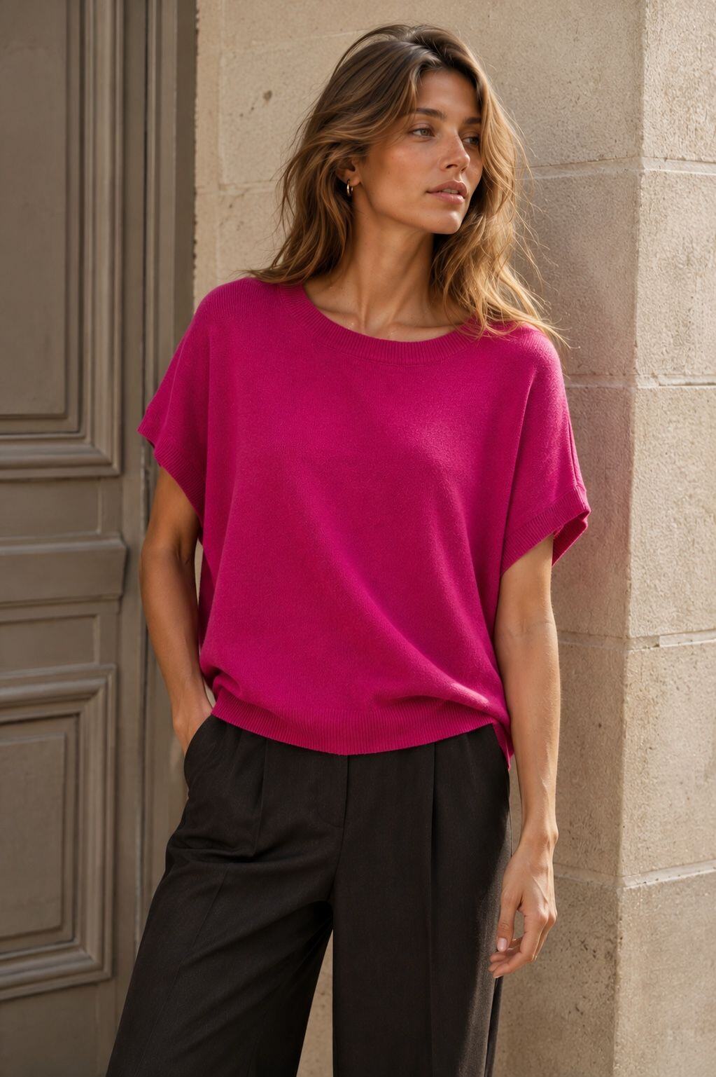 Grossiste Orice - Pullover Sans Manches en Cachemire & Laine - Made in ITALY