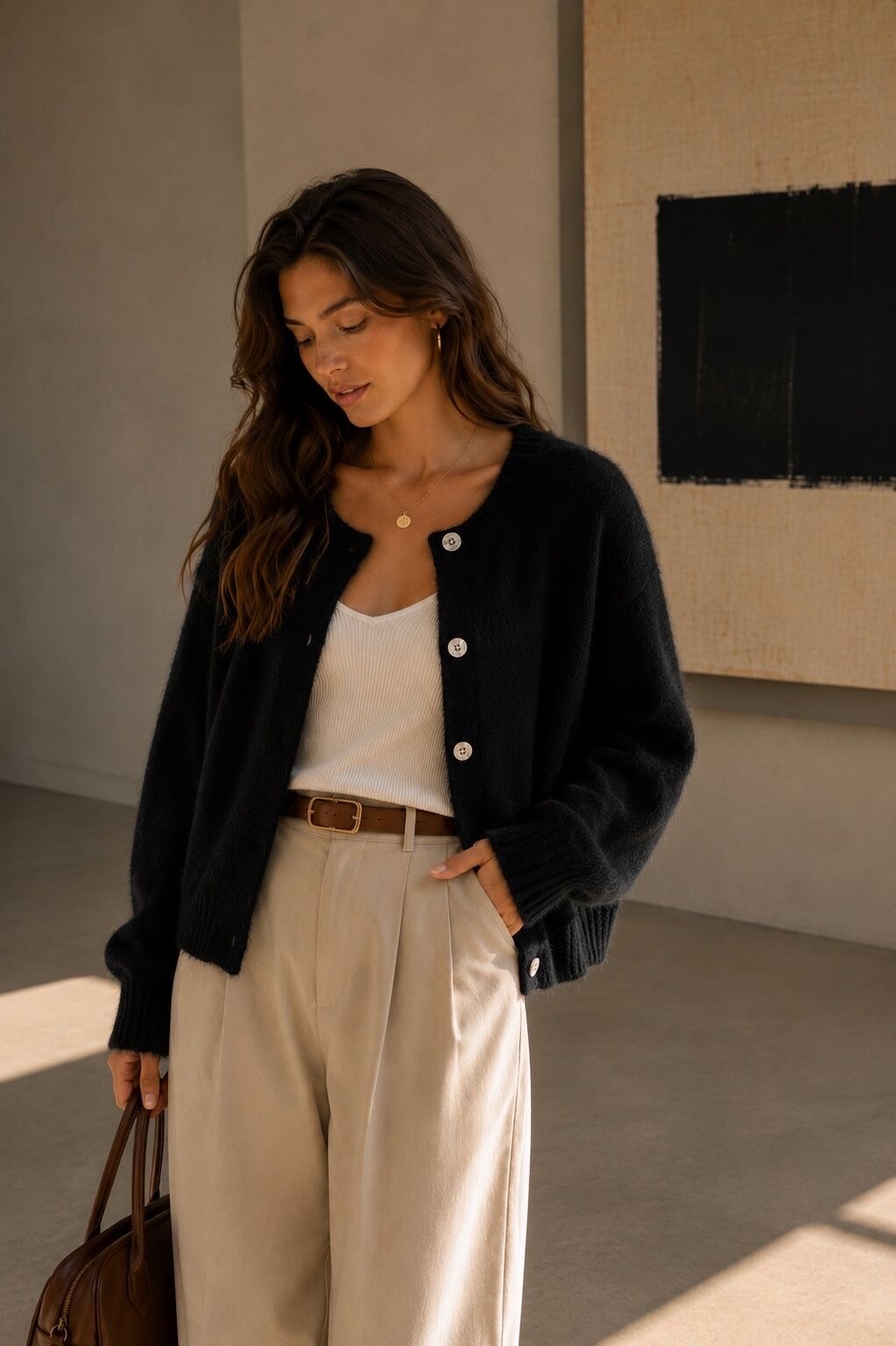 Grossiste Orice - Gilet Cardigan en Kid Mohair & Laine - Fabriqué en Italie