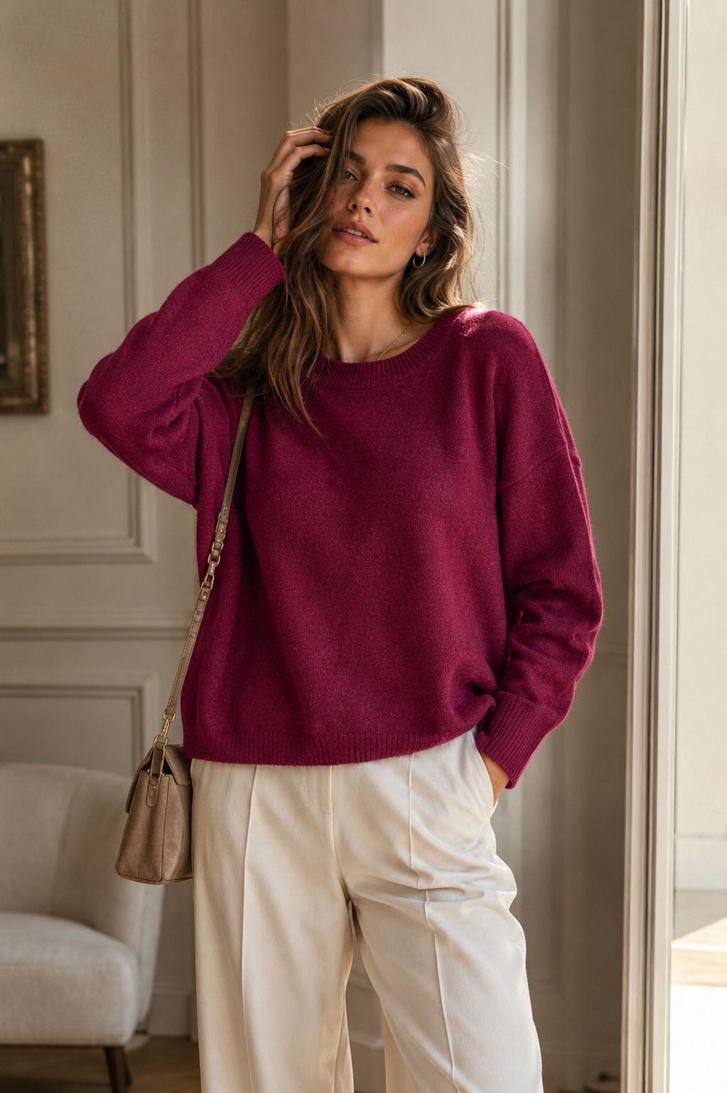 Wholesaler Orice - Long Sleeve Fall Sweater - Wool