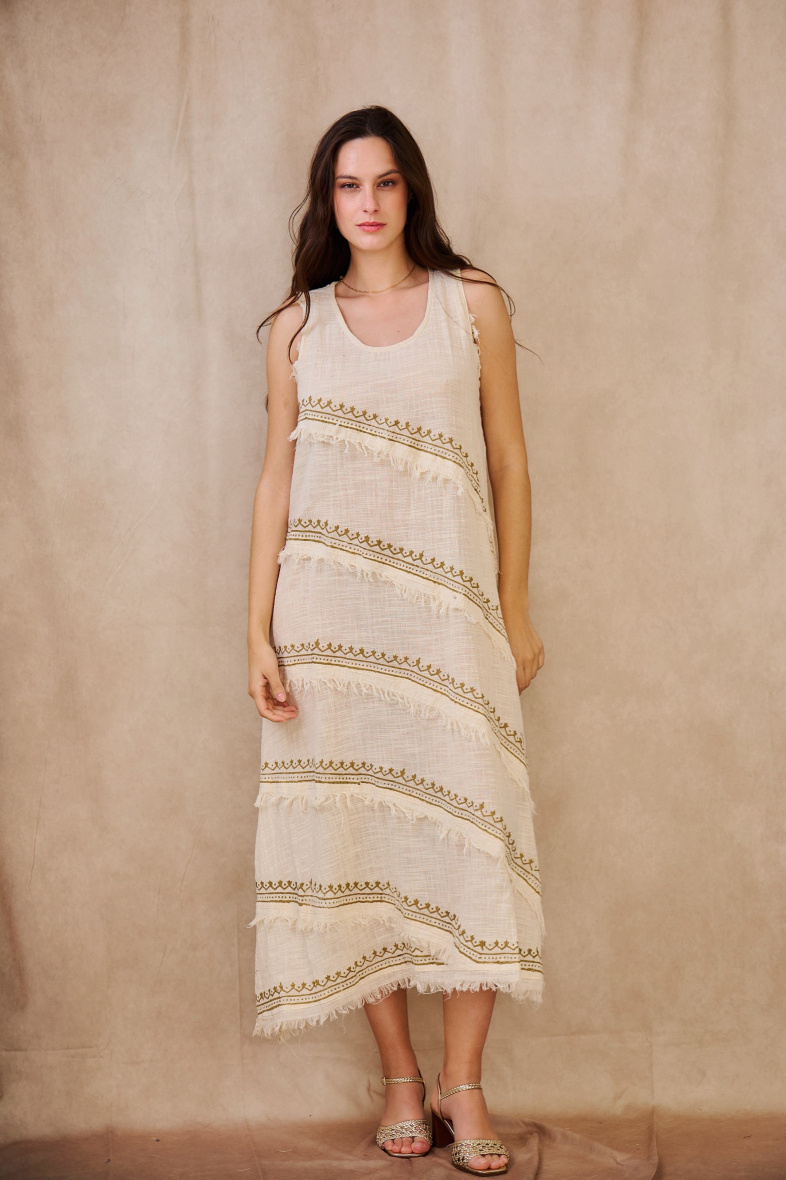 Wholesaler Orice - Bohemian mid-length dress