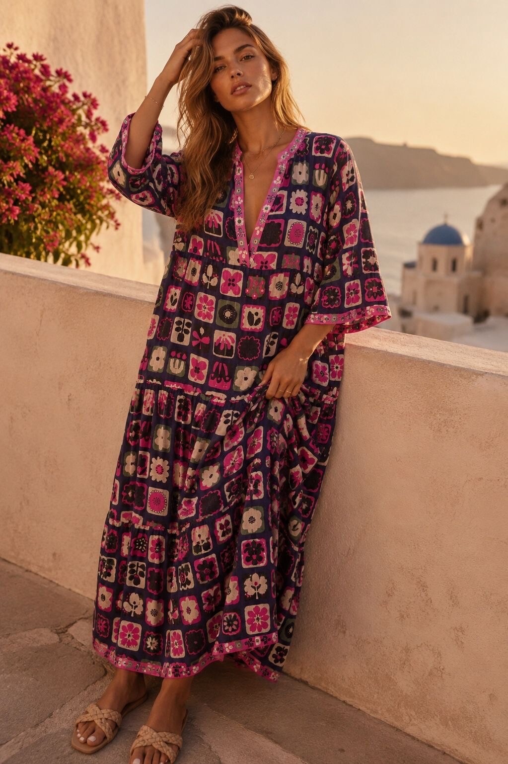 Großhändler Orice - LANGE BOHO-KLEID