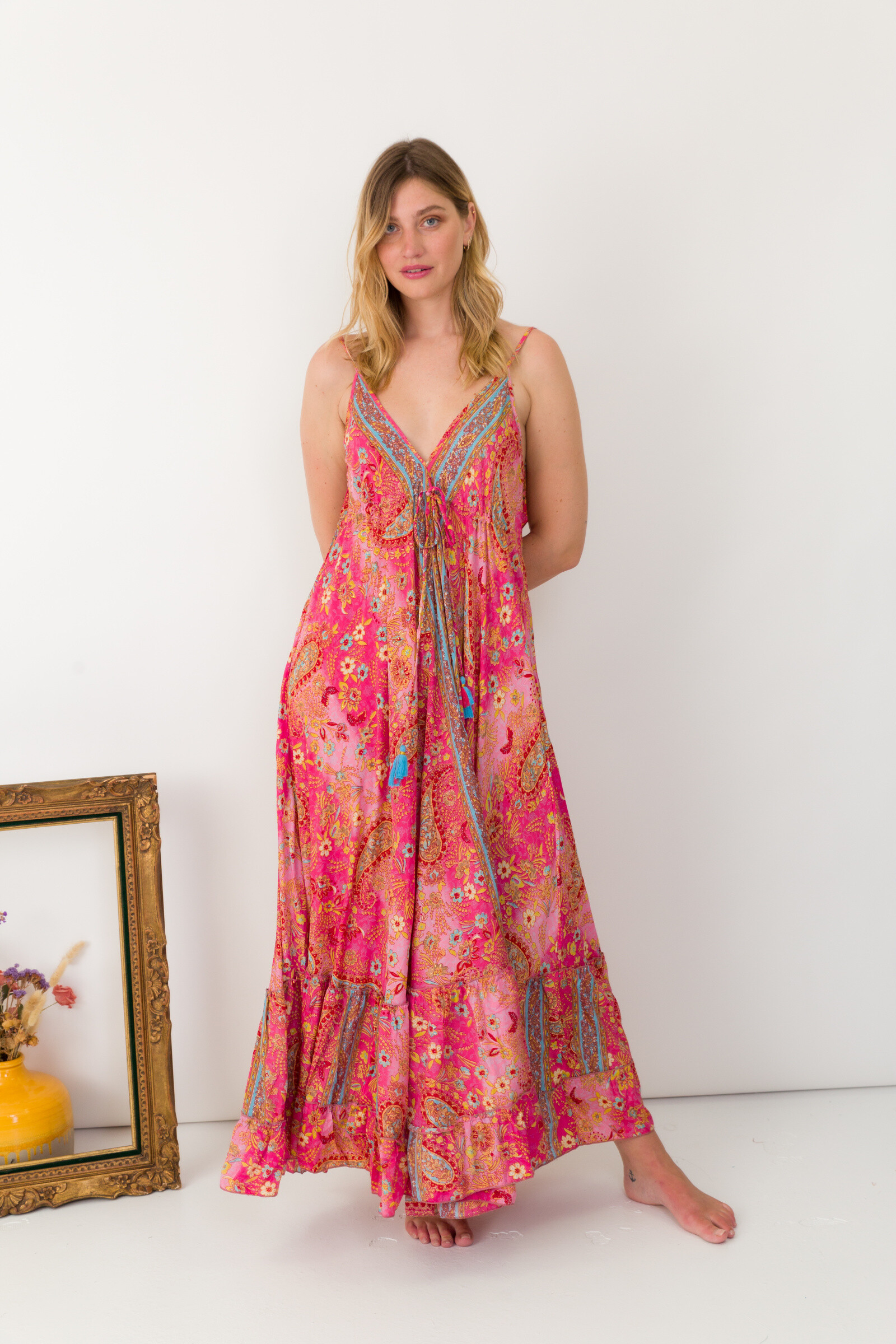 Wholesaler Orice - Printed maxi dress