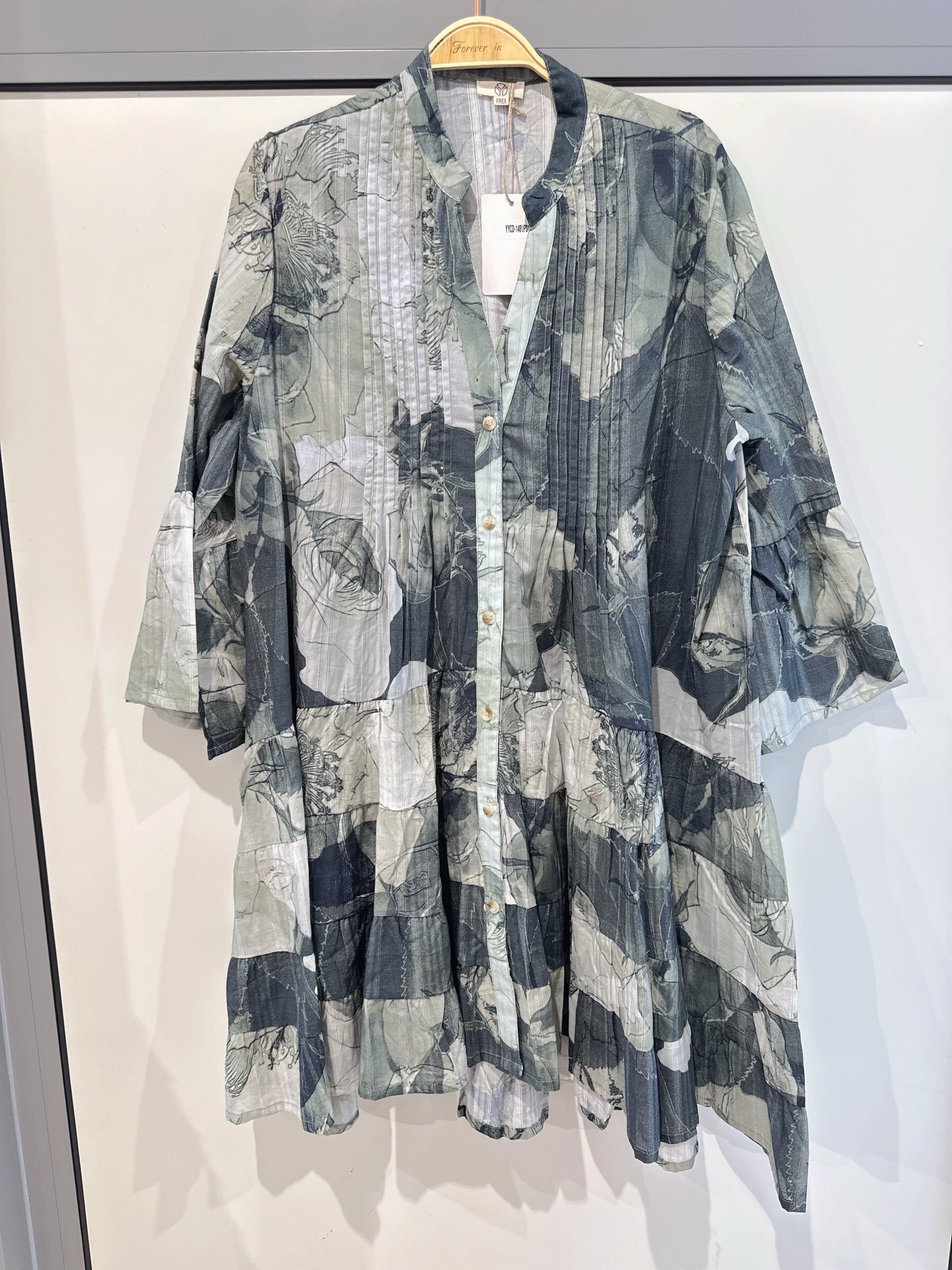 Wholesaler Orice - Cotton midi shirt dress