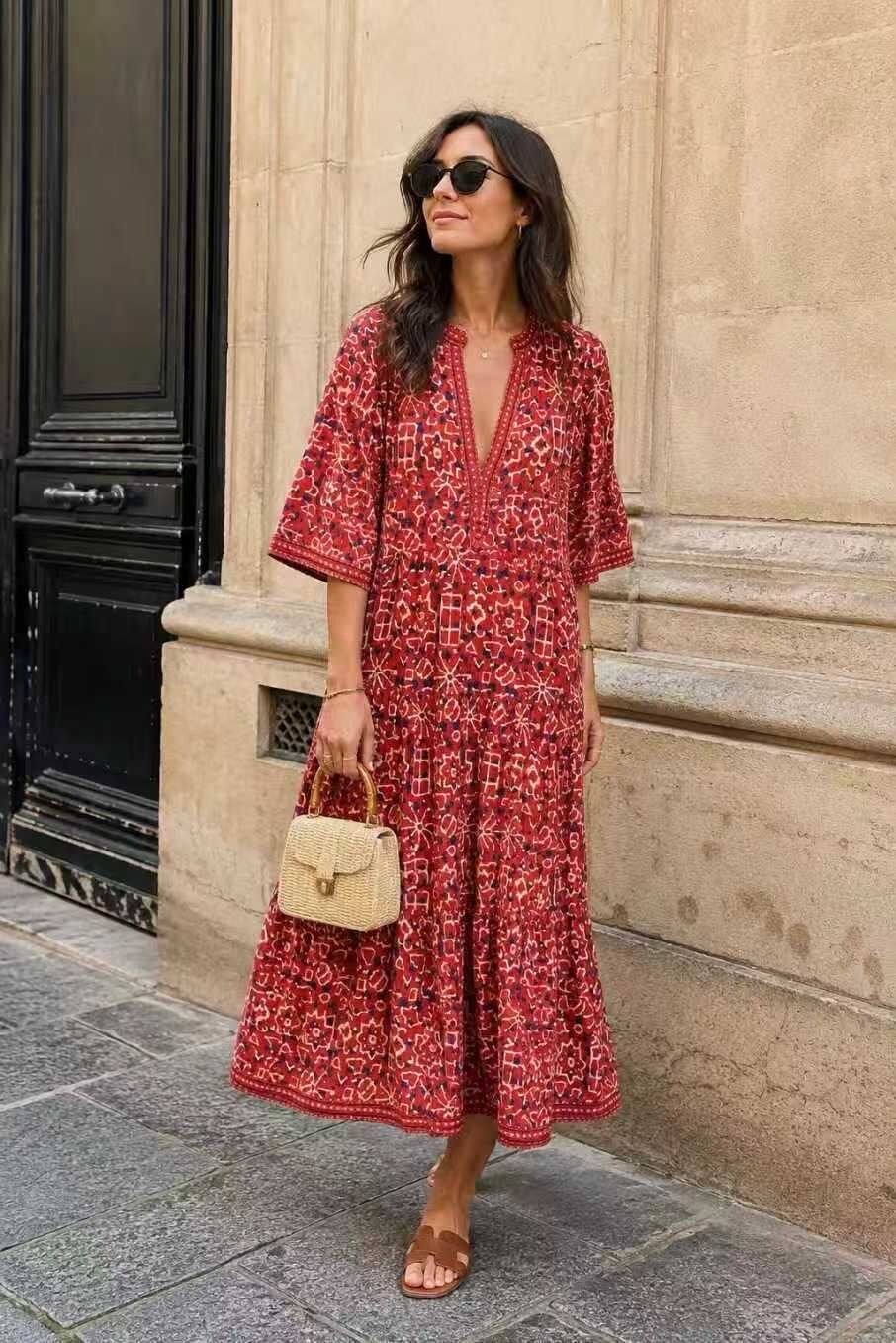 Mayorista Orice - VESTIDO LARGO BOHEMIO