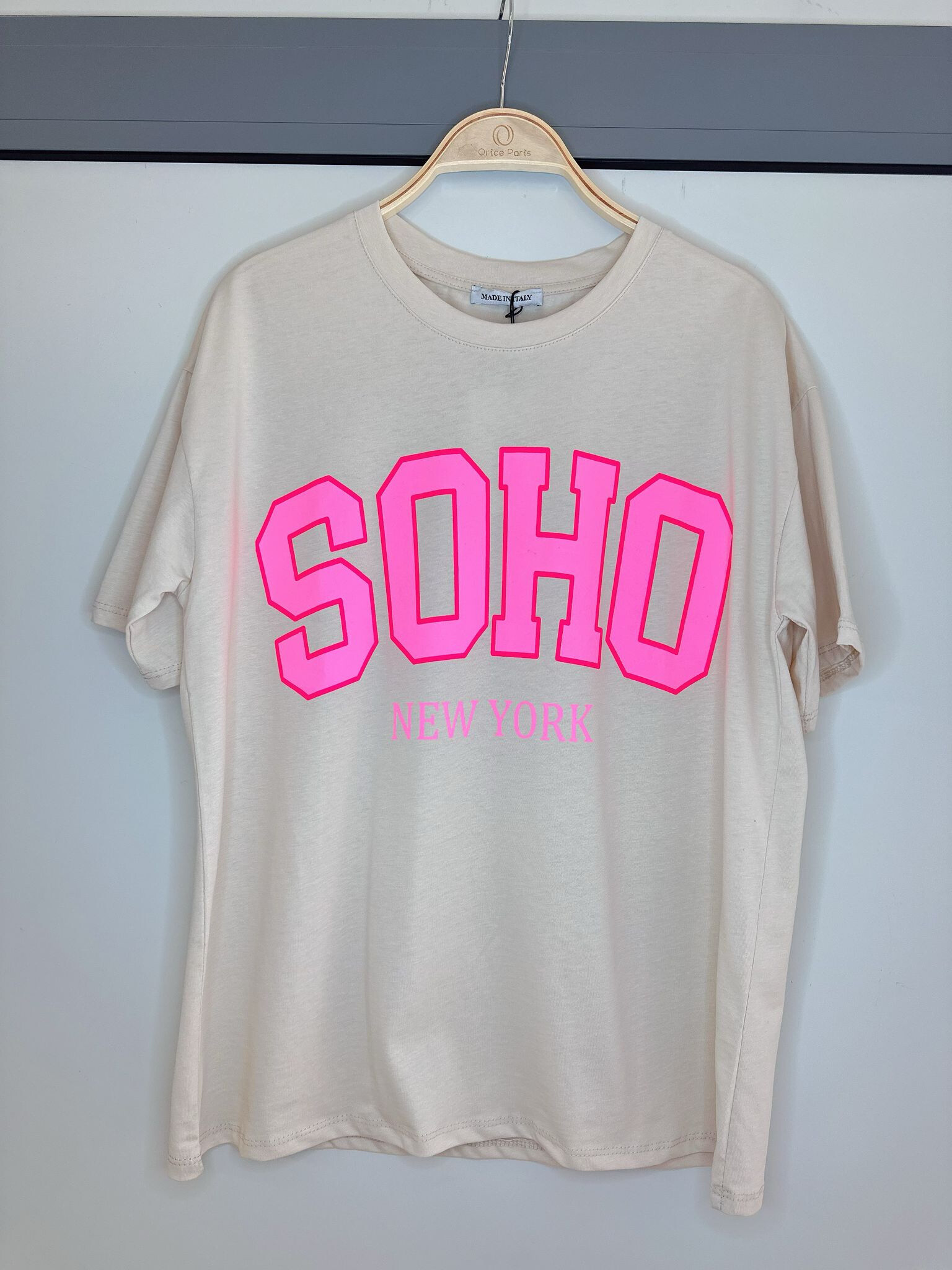 Wholesaler Orice - T-shirt you with white cotton print