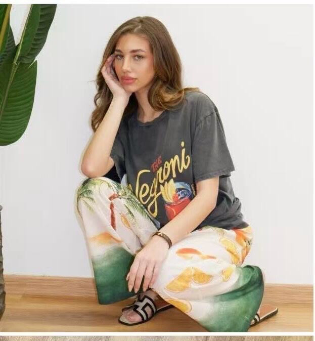 Wholesaler Orice - T-shirt you with dark gray cotton gray segraphy