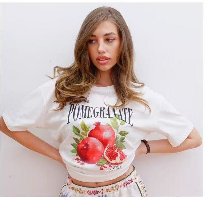 Wholesaler Orice - T-shirt you with white cotton print