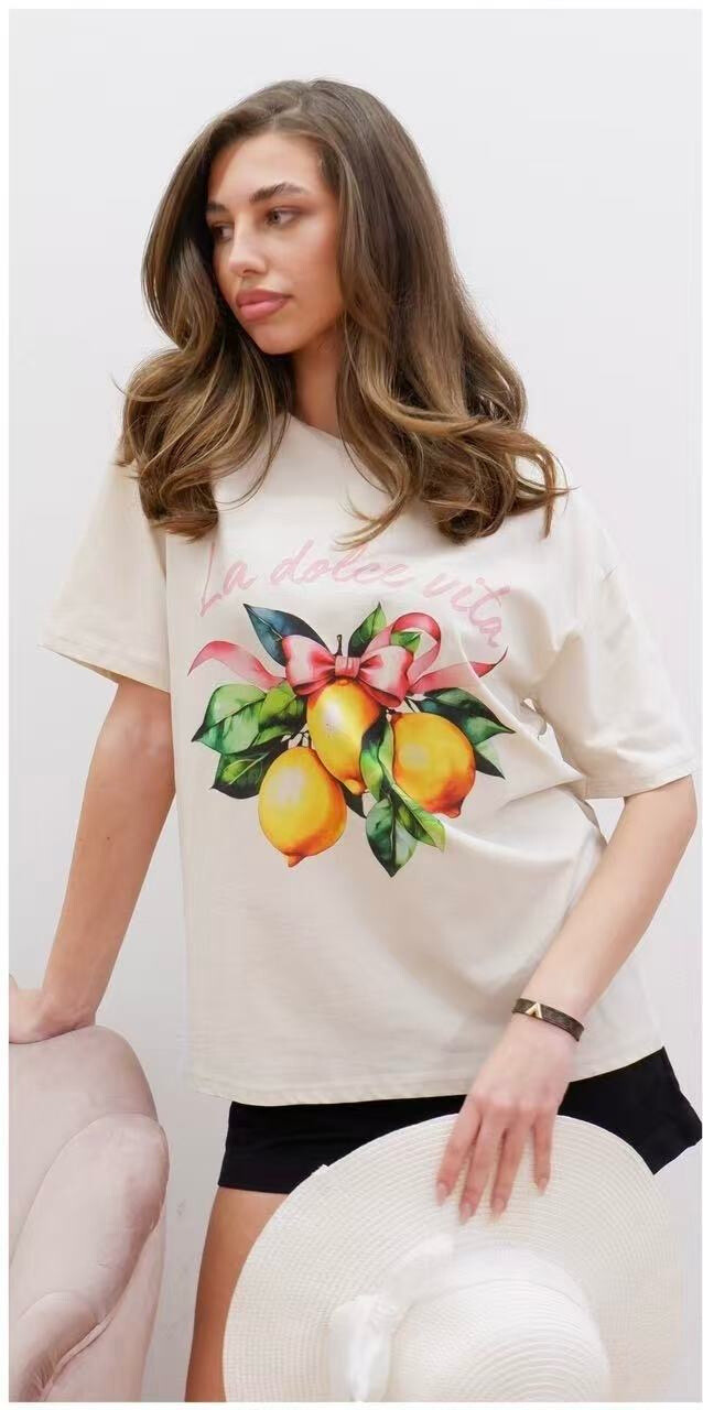 Wholesaler Orice - T-shirt you with white cotton print